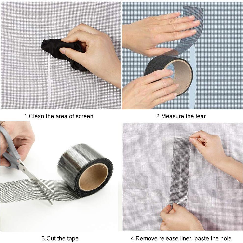 Kit de Reparación de Pantalla 5cm x 4.27m WarmEcho Negro