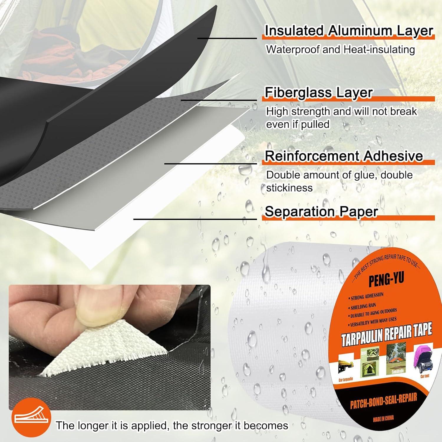 Cinta de Reparación Impermeable Paulno 80mm x 8m Blanca