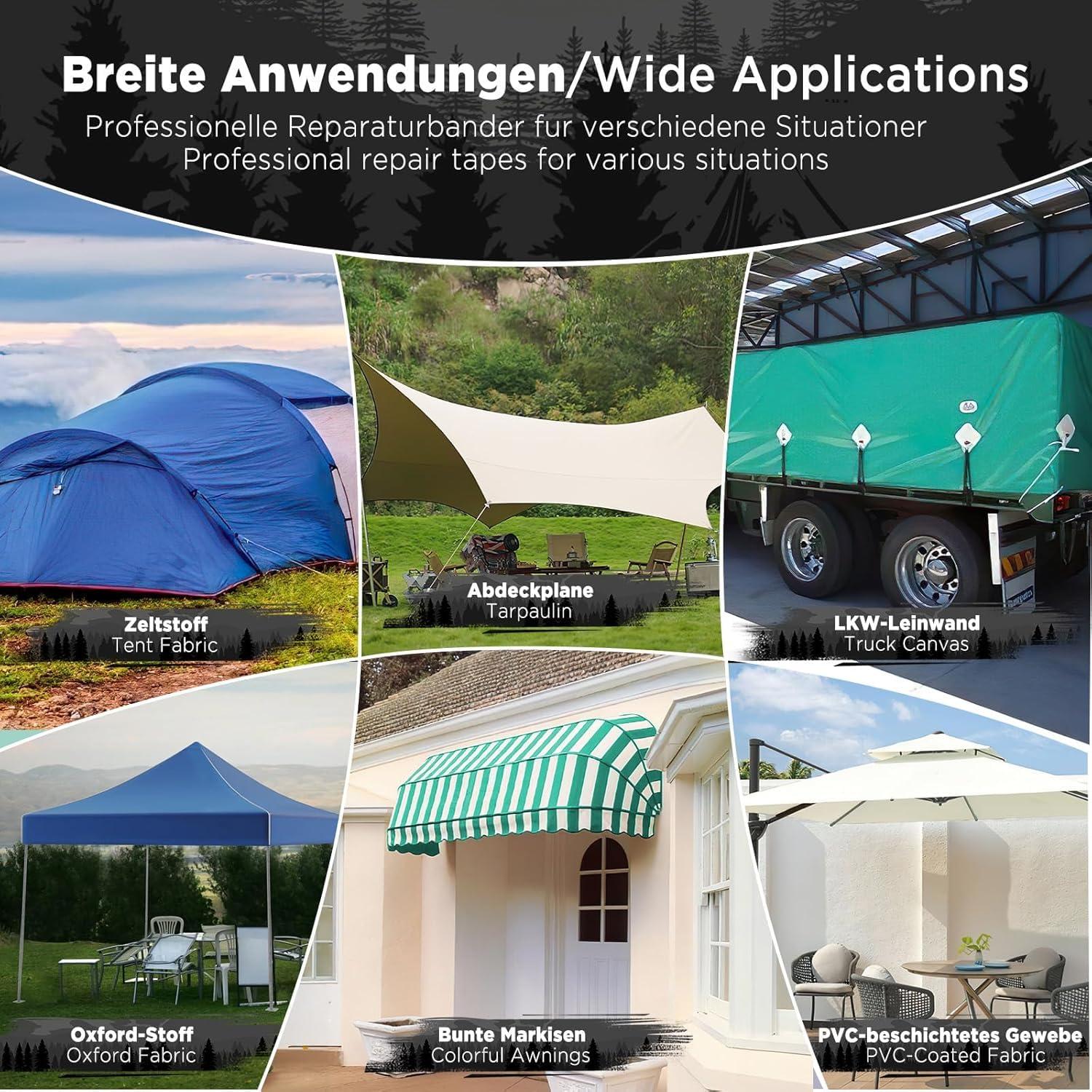 Cinta de Reparación Impermeable 4every 8m Verde UV