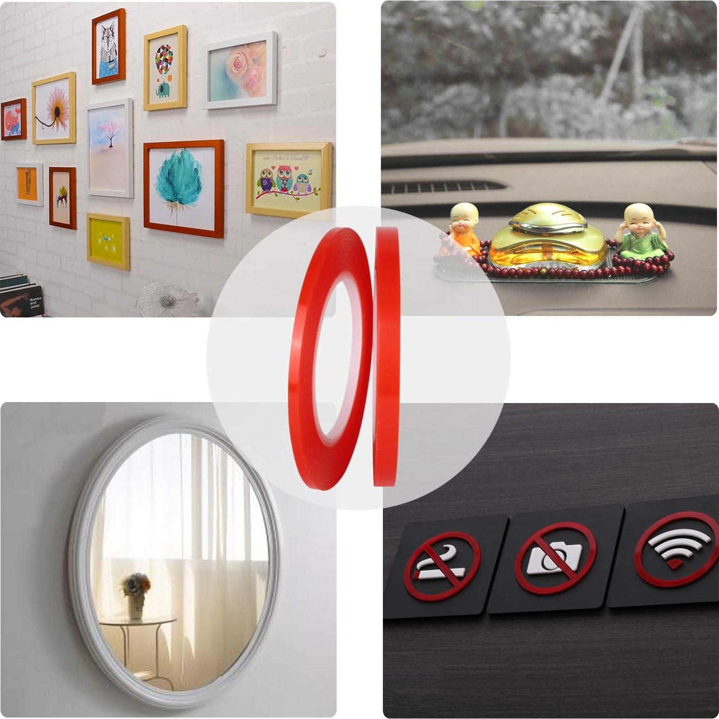 Cinta Adhesiva Doble Cara Kaisiking 4Pcs 2mm 3mm 5mm 10mm 25M