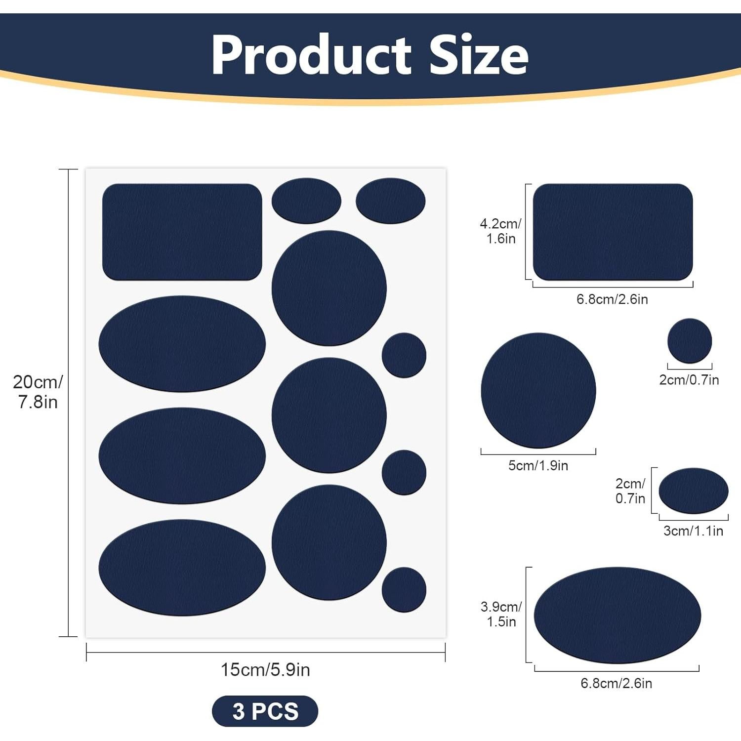 Parches de reparación de nylon Genérico 36 piezas impermeables