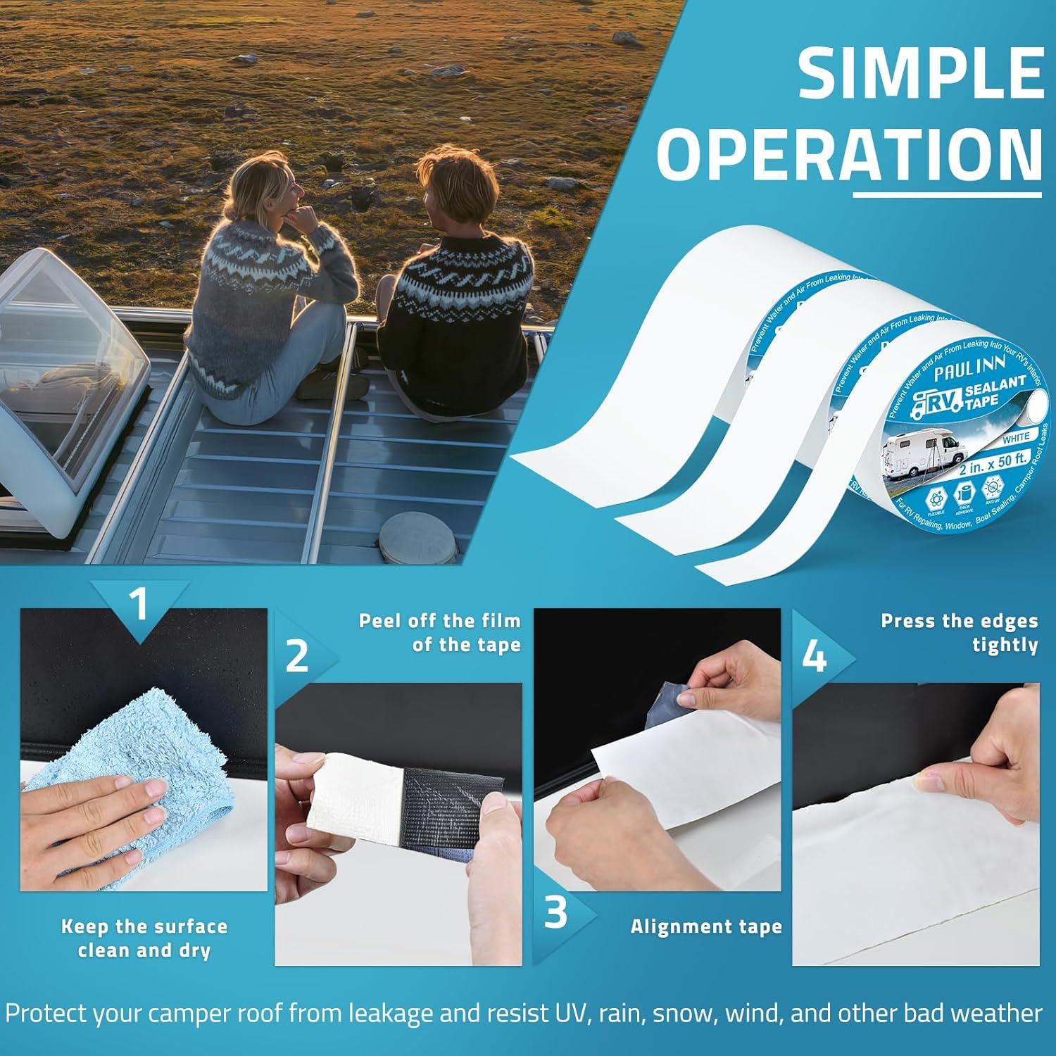 Cinta de Sellado PAULINN 5,08 cm x 15,24 m Impermeable