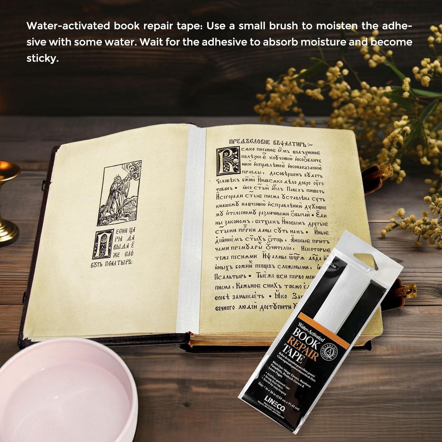 Cinta de Reparación de Libros Lineco 5,08 cm x 121,92 cm