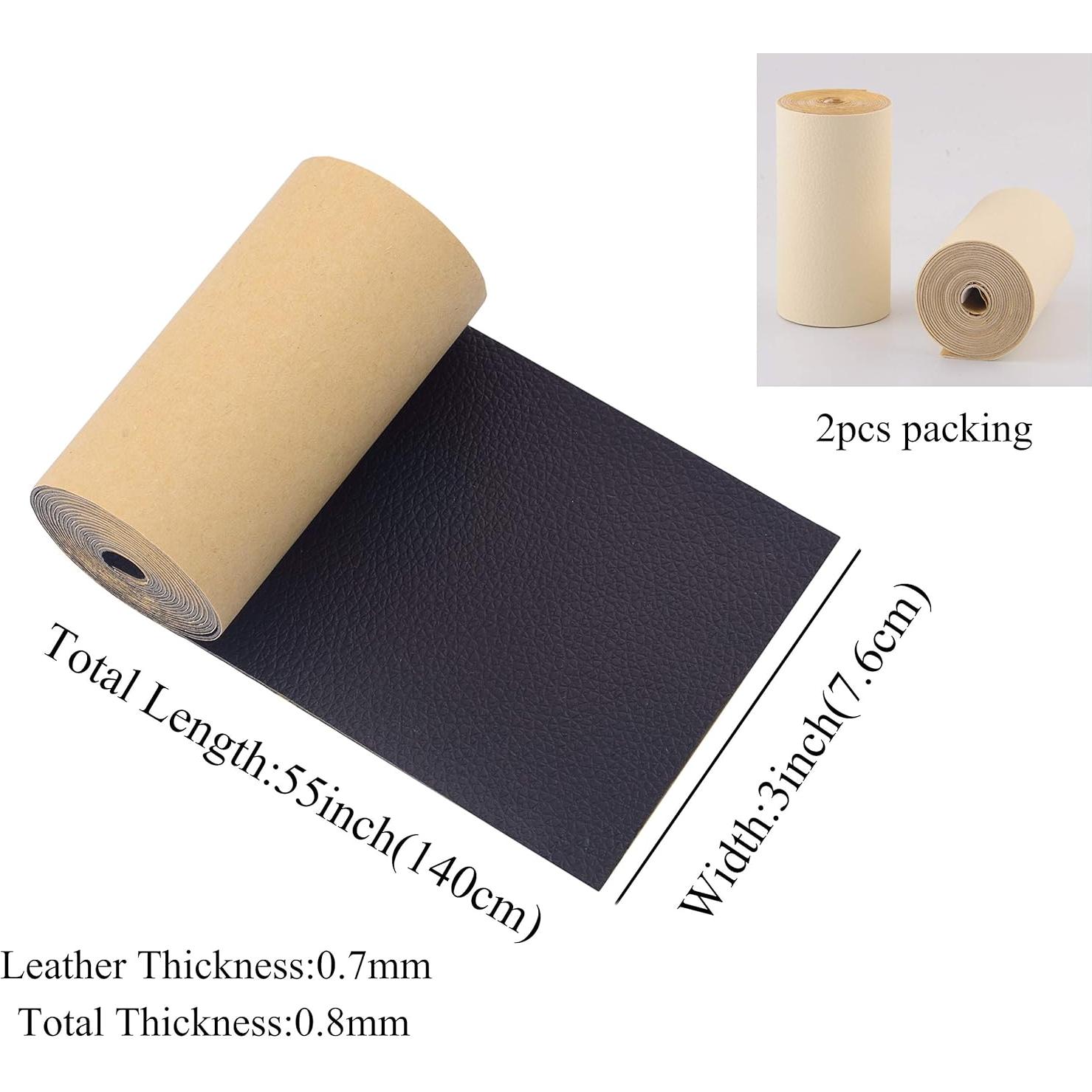 Cinta de Reparación de Cuero KJML DIY 2 Rollos 7,62x139,7cm