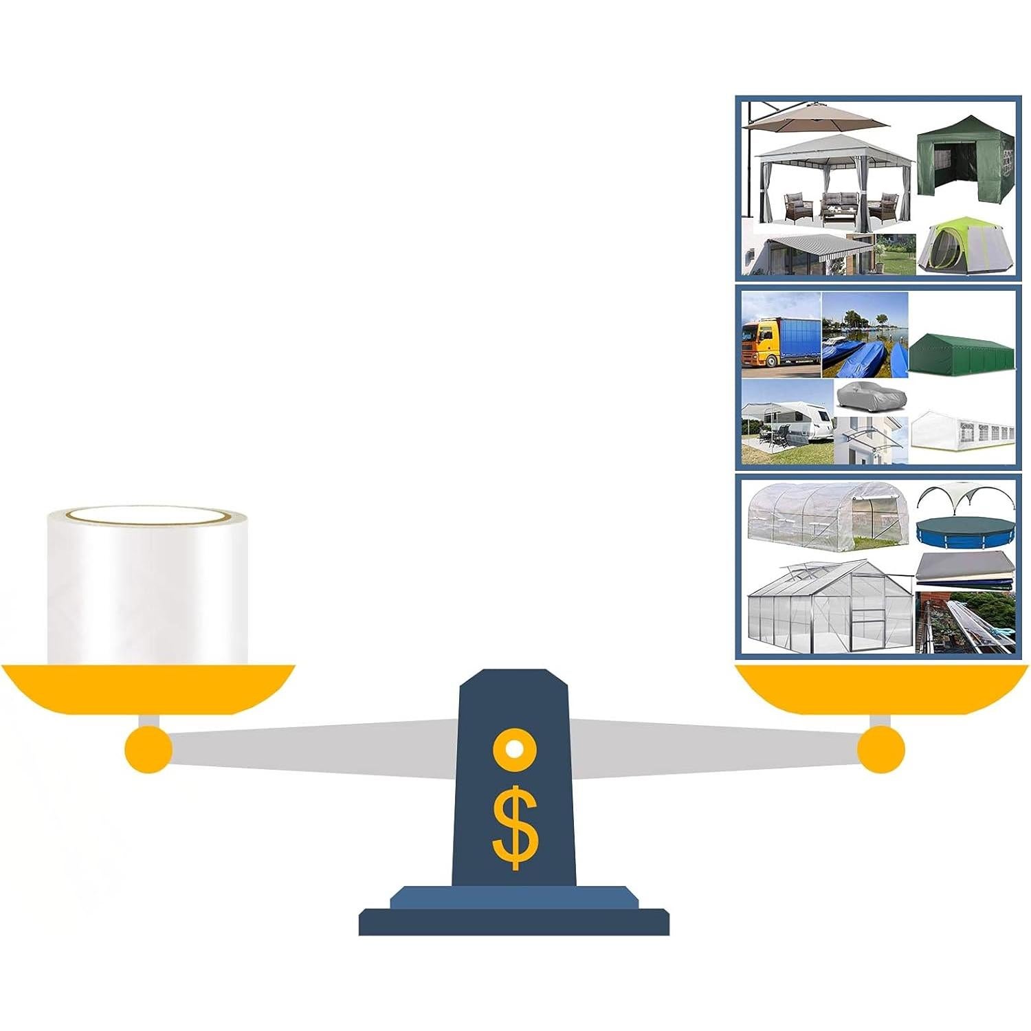 Cinta de Reparación Impermeable LANUCN 10m x 8cm