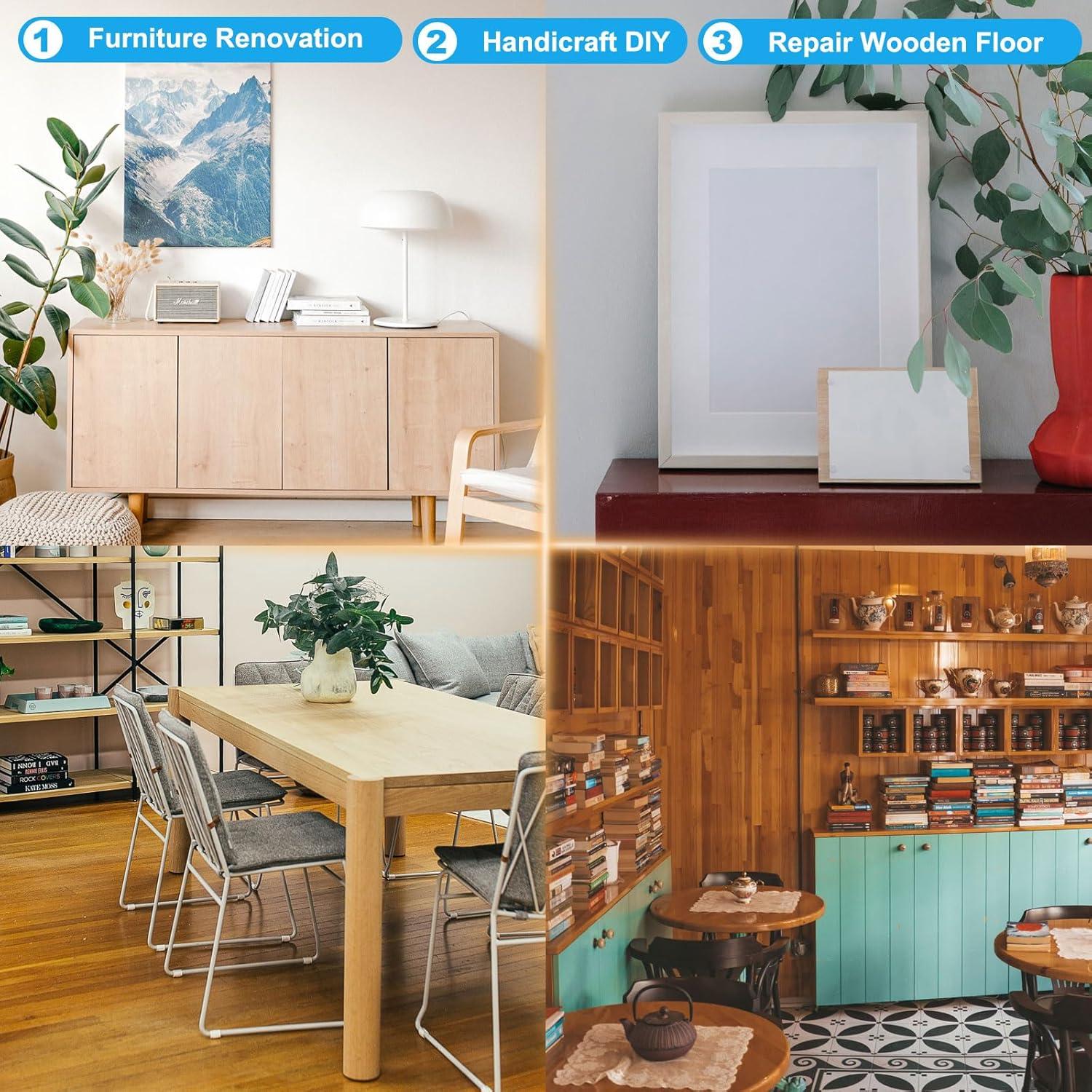 Cinta de Reparación de Grano de Madera PATIKIL 5m x 5cm Begonia