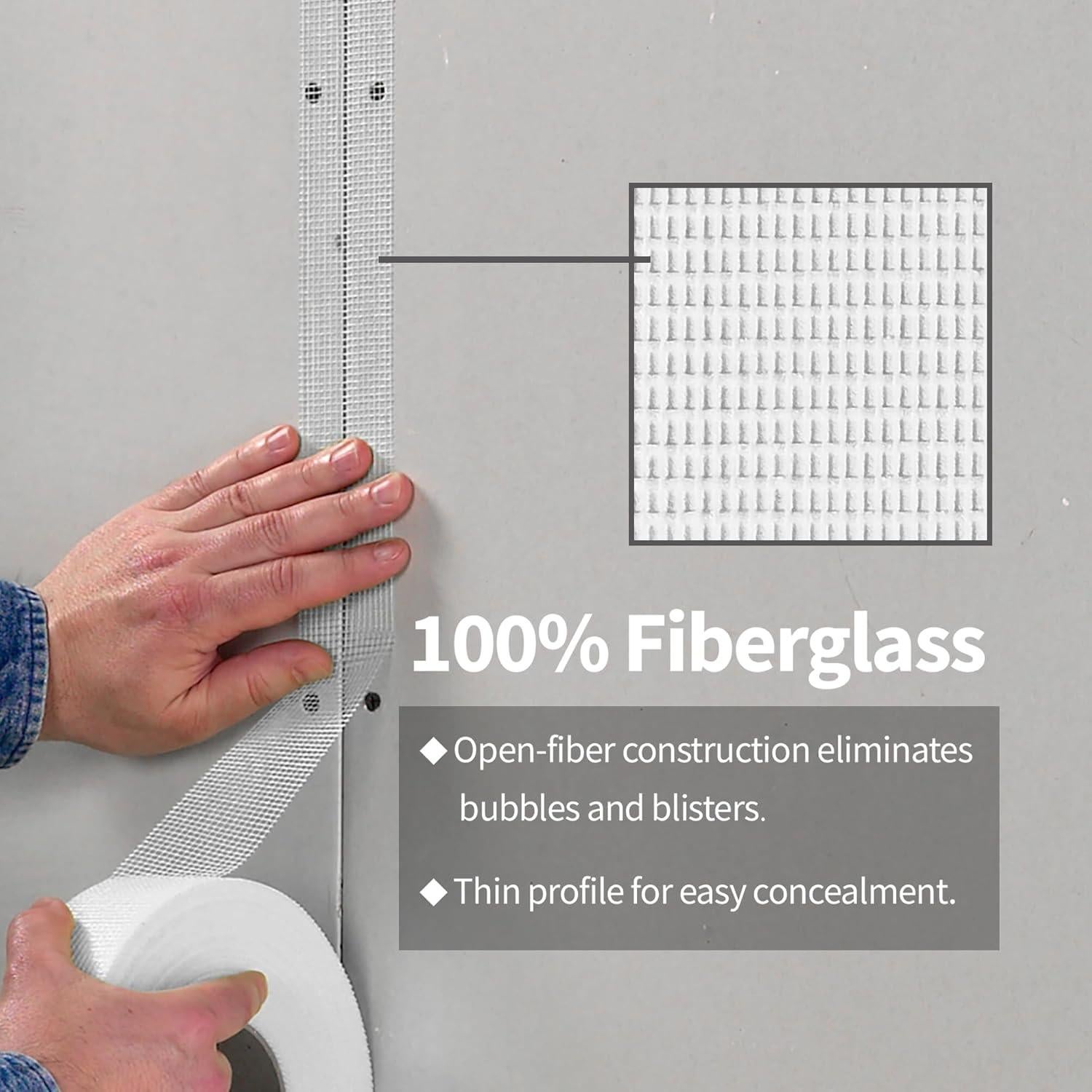 Cinta de Juntas de Drywall Etossan 5.08 cm x 45.72 m Autoadhesiva