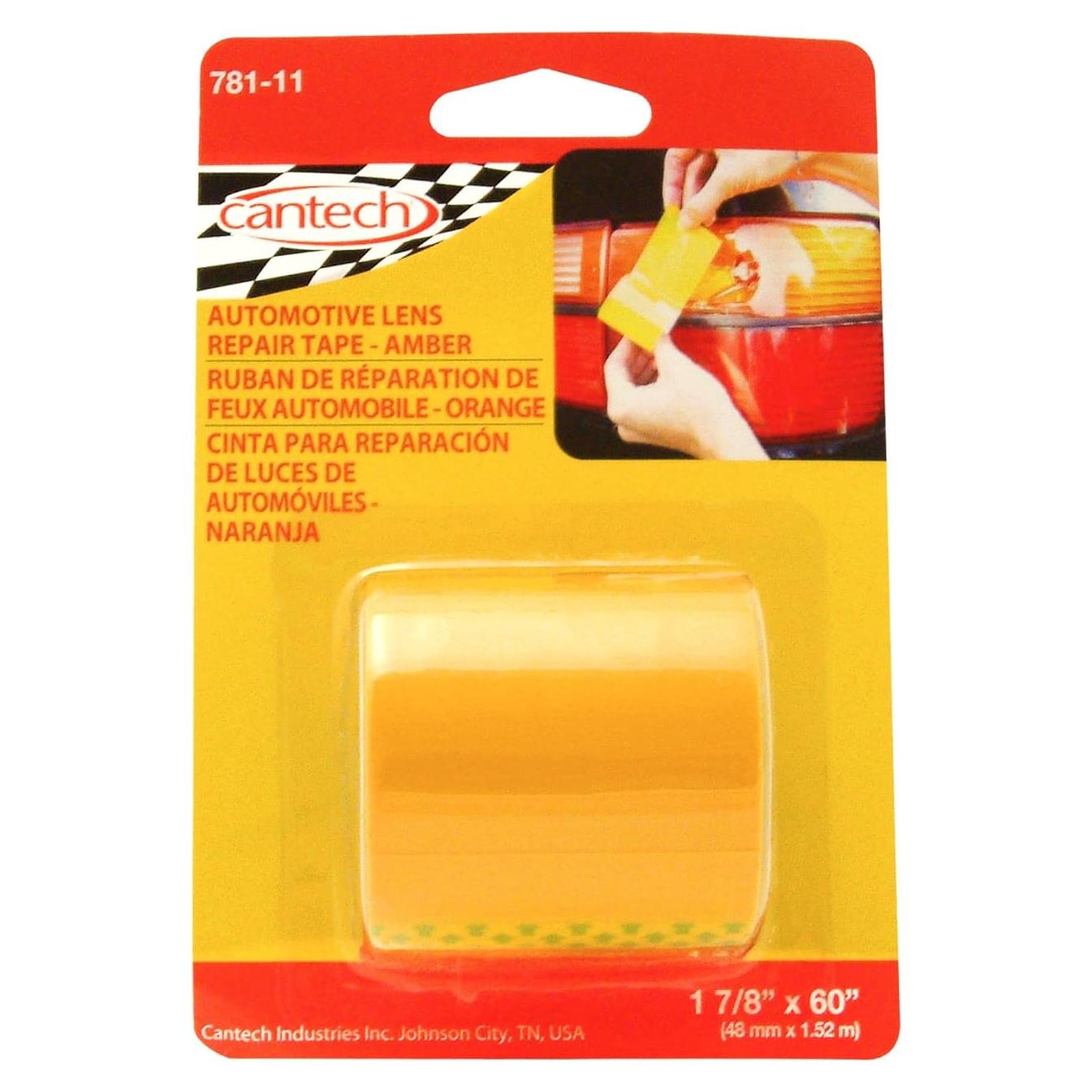 Cinta de Lente Automotriz Cantech 14.48x9.66 cm Rojo