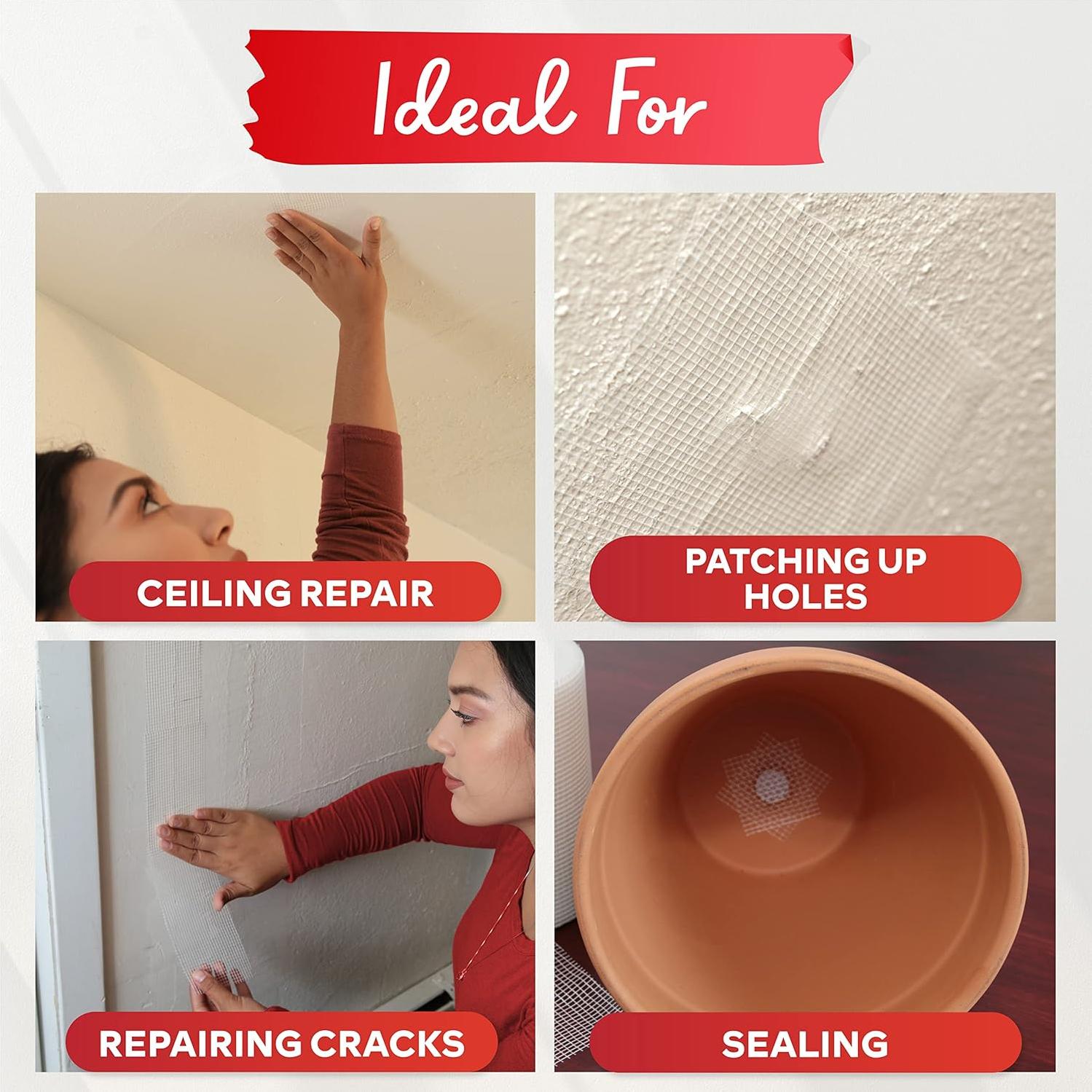 Cinta de Reparación de Paneles de Yeso XFasten 6" x 27,43 m