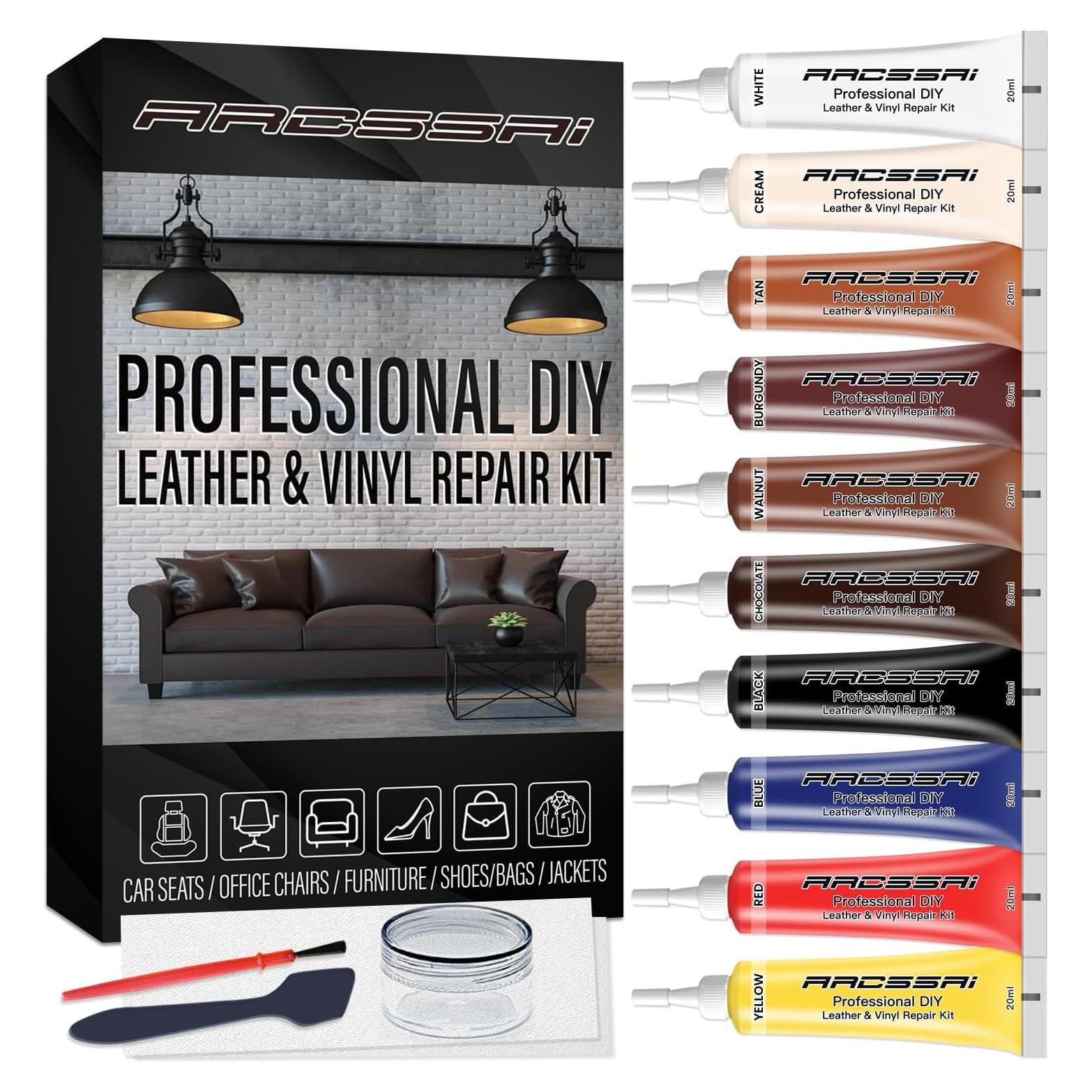 Kit de Reparación de Cuero ARCSSAI RMB99999 para Muebles y Vehículos