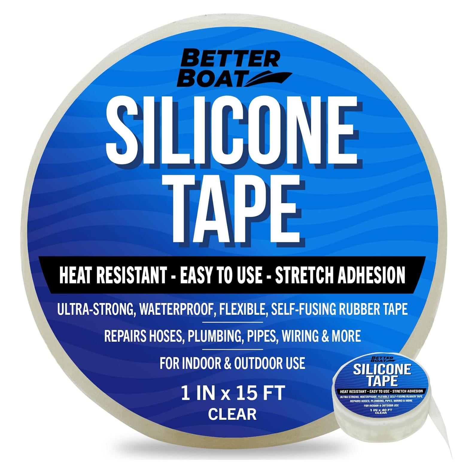 Cinta de Silicona Transparente 15 pies Better Boat