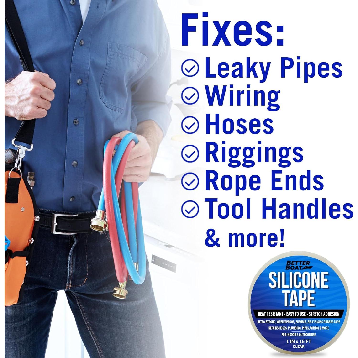 Cinta de Silicona Transparente 15 pies Better Boat