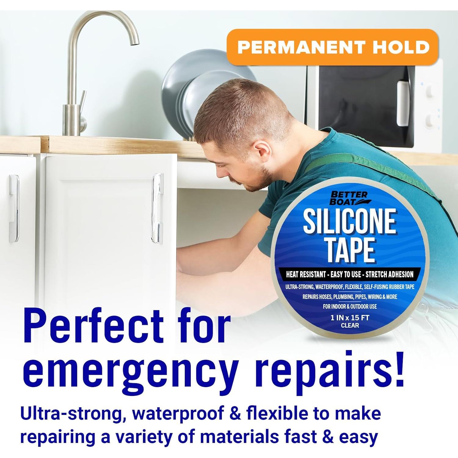 Cinta de Silicona Transparente 15 pies Better Boat