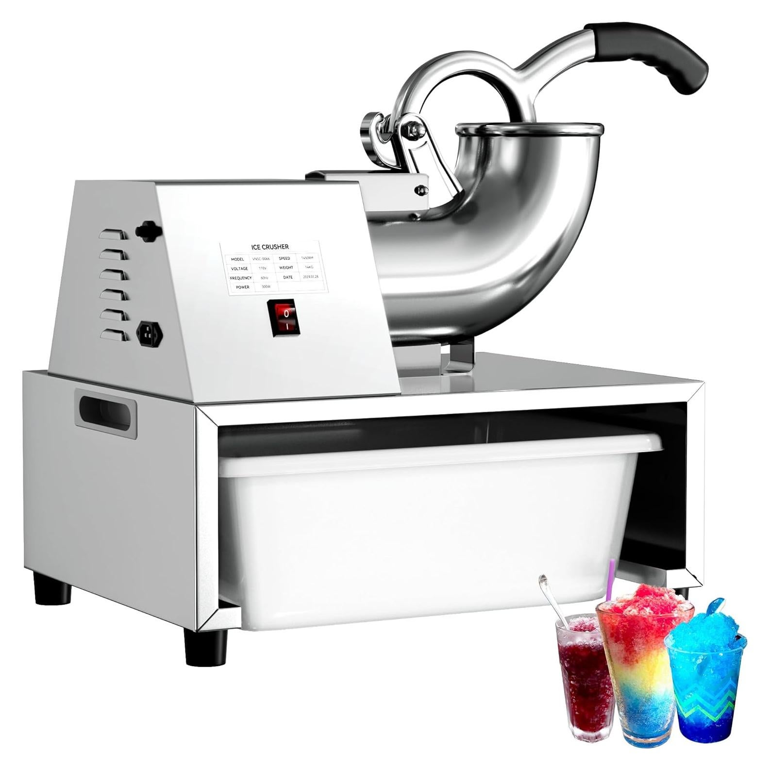 Máquina de Conos de Nieve VALONDINO 300W 500kg/h para Fiestas