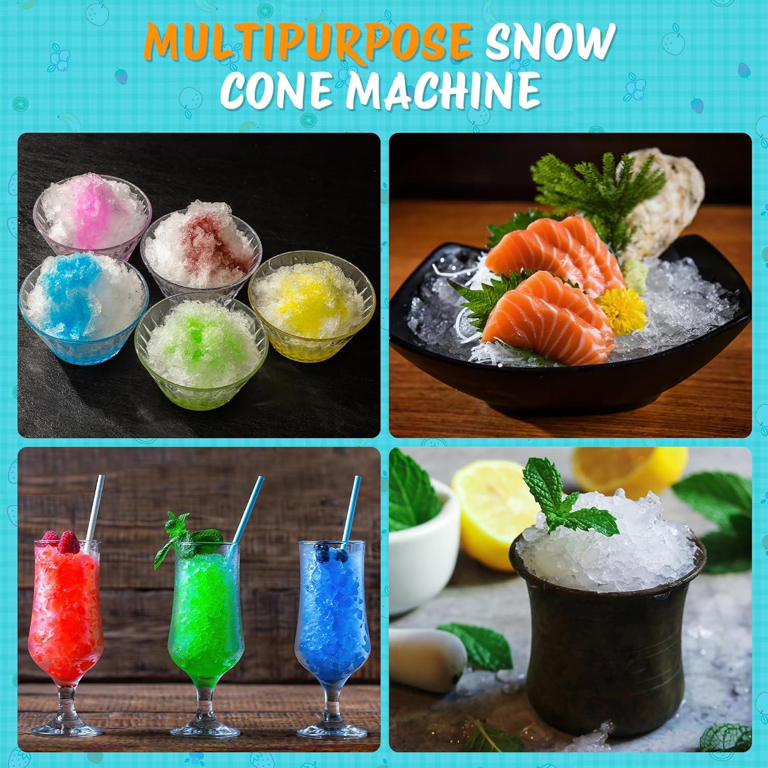 Máquina de Conos de Nieve VALONDINO 300W 500kg/h para Fiestas