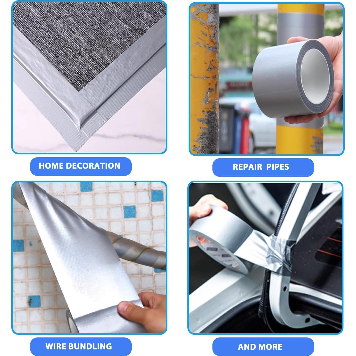 Cinta Adhesiva de Ducto Amanbo 3 Rollos 20m x 4.78cm Resistente