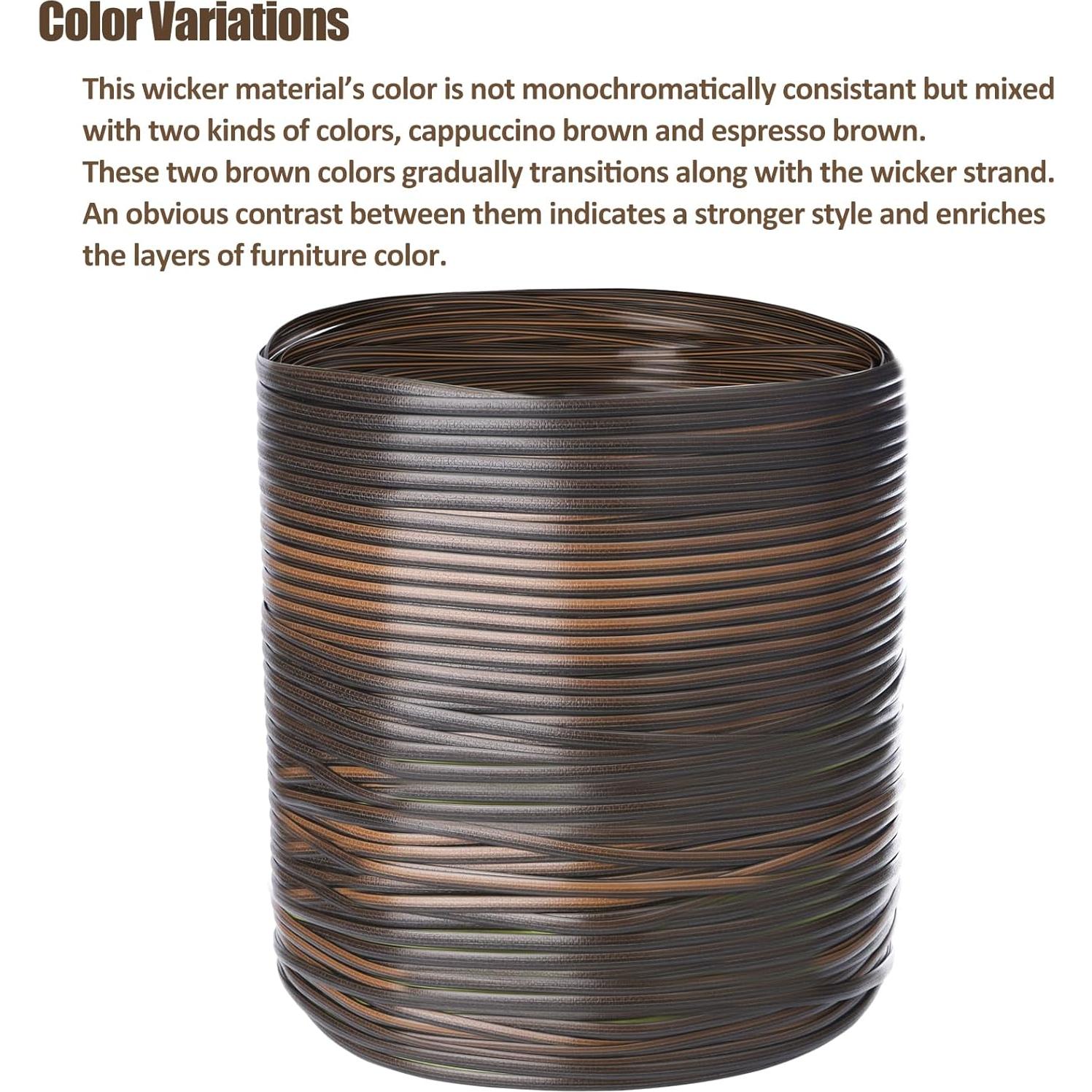 Kit de Reparación de Mimbre Laphivieh 36.6m Marrón Oscuro