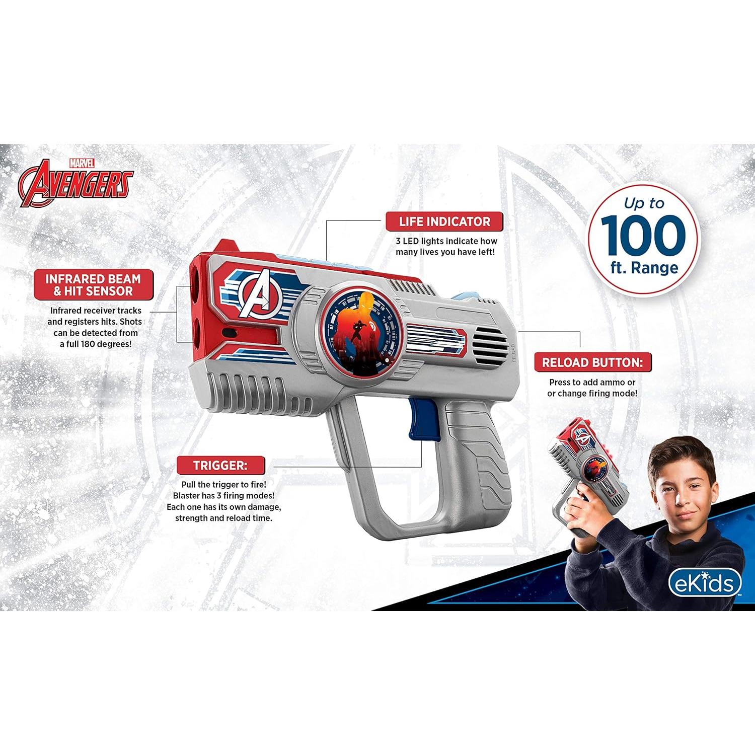 eKids Blaster Laser Tag Avengers AV-174 para Niños
