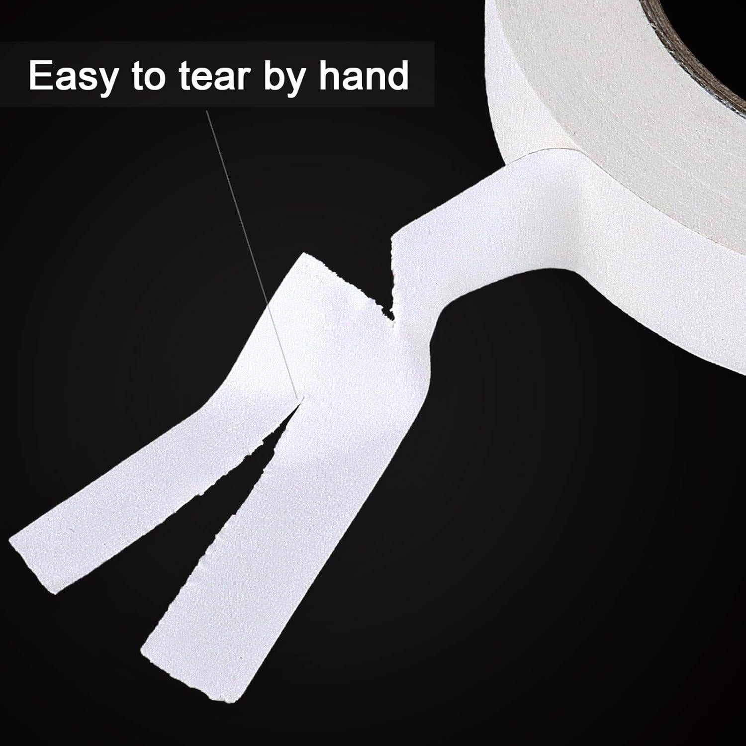 Cinta Gaffer Blanca 1.25cm x 27.43m DONGGUAN Sin Residuo