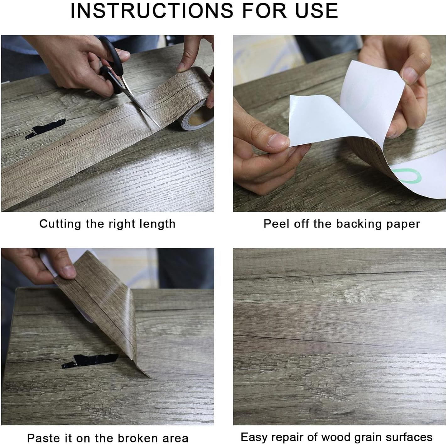 Cinta de Reparación Bomei 10,16 cm x 10,06 m Café Gris