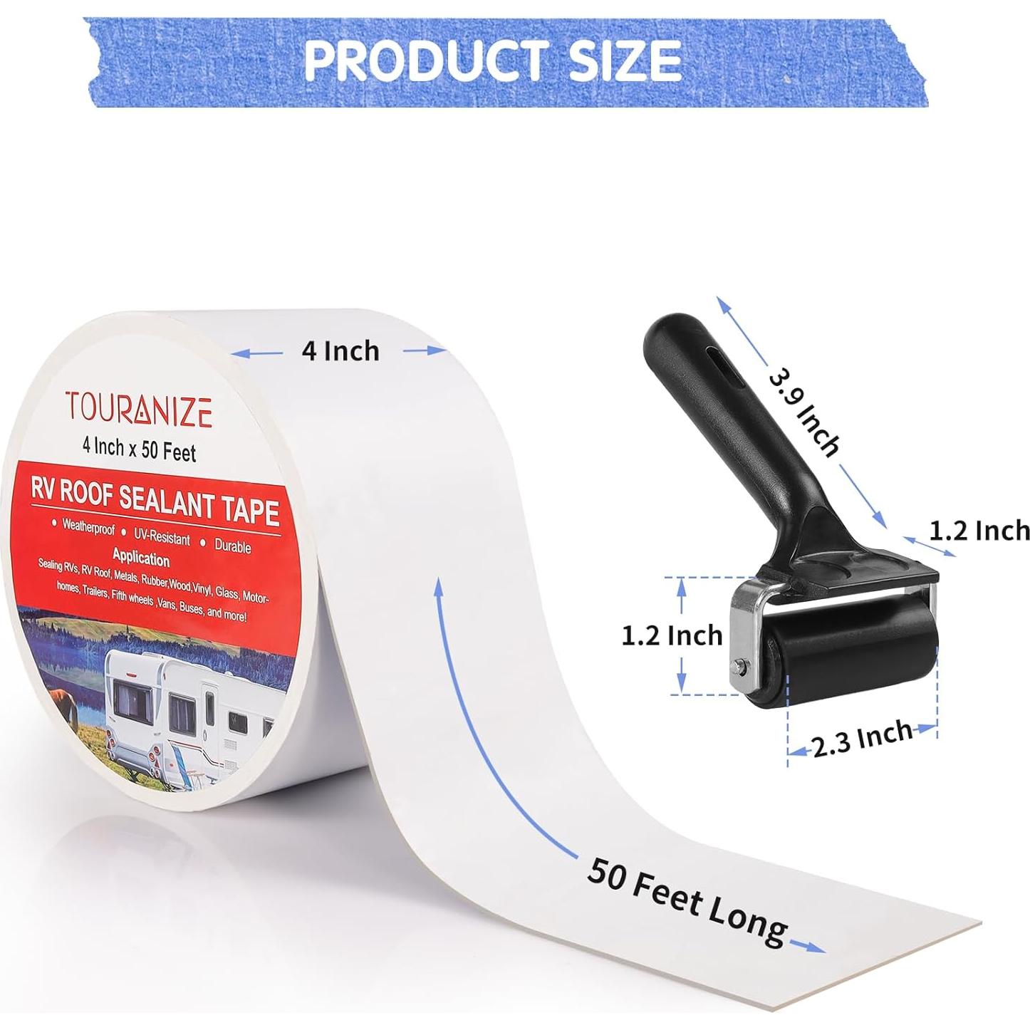 Cinta Selladora para Techo RV Touranize 10,16 cm x 15,24 m