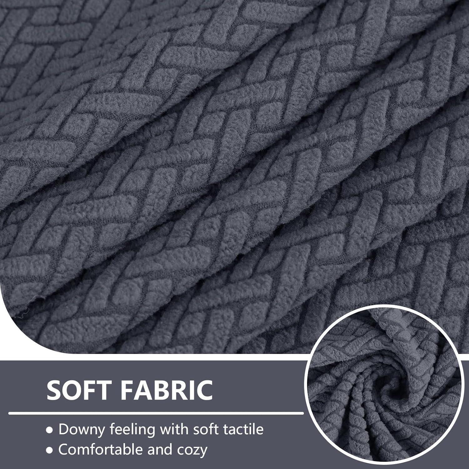 Fundas de Cojín de Sofá Impermeables Hyha 3 Paquetes Gris