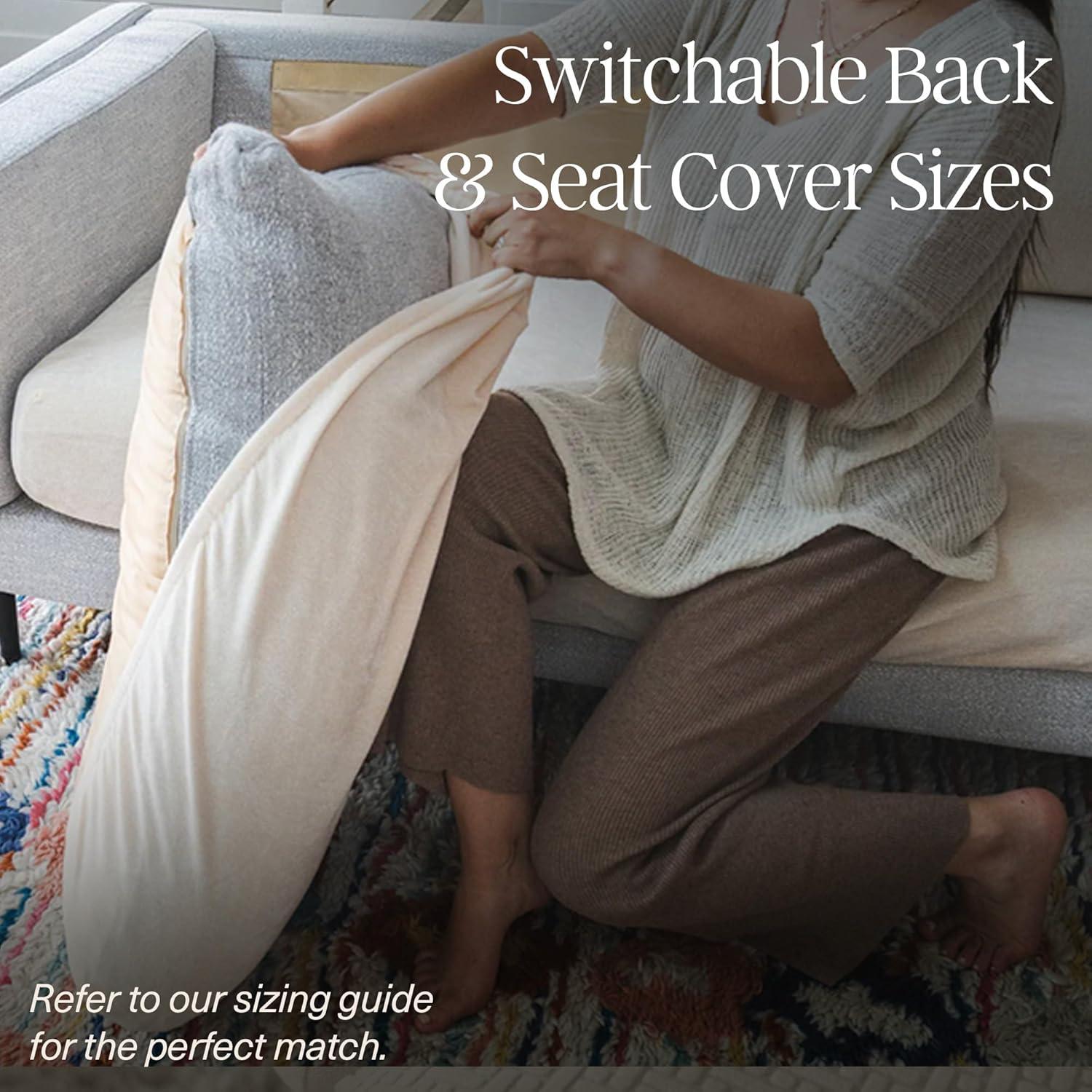 Funda de Sofá Nolan Interior Mediana Vainilla Acolchada