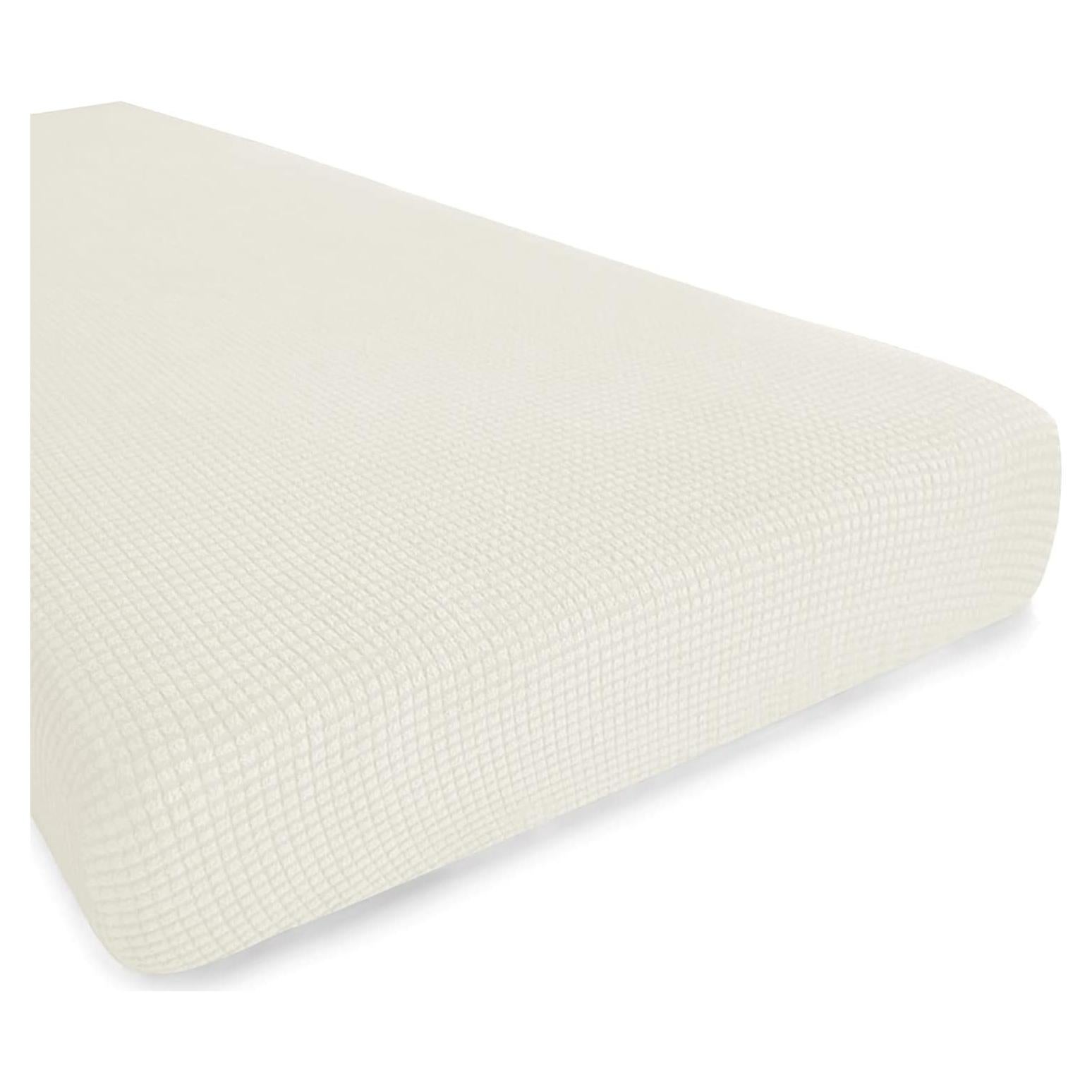 Funda de Cojín de Sofá Hokway Elástica Mediana Blanco Crema