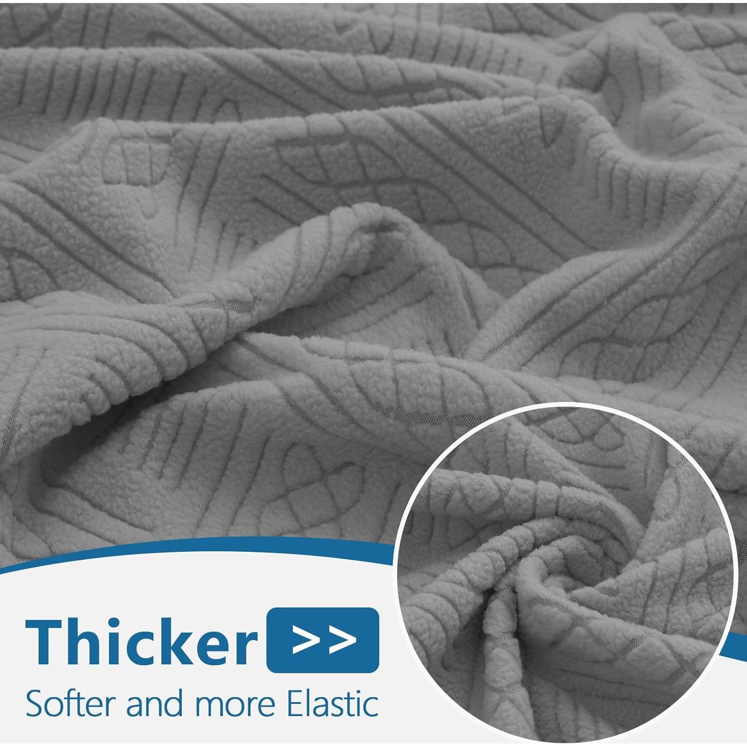 Fundas de Cojín de Sofá Impermeables Hyha 3 Paquetes Gris