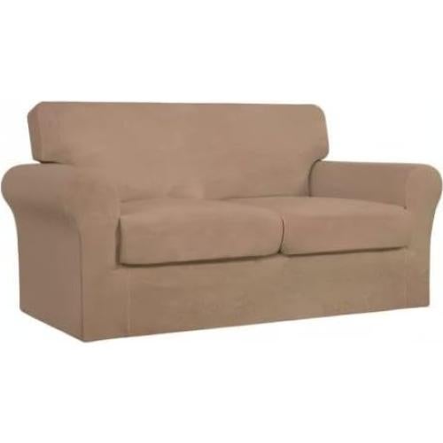 Funda de Sofá Elástica Easy-Going 3 Piezas Camello Mediana
