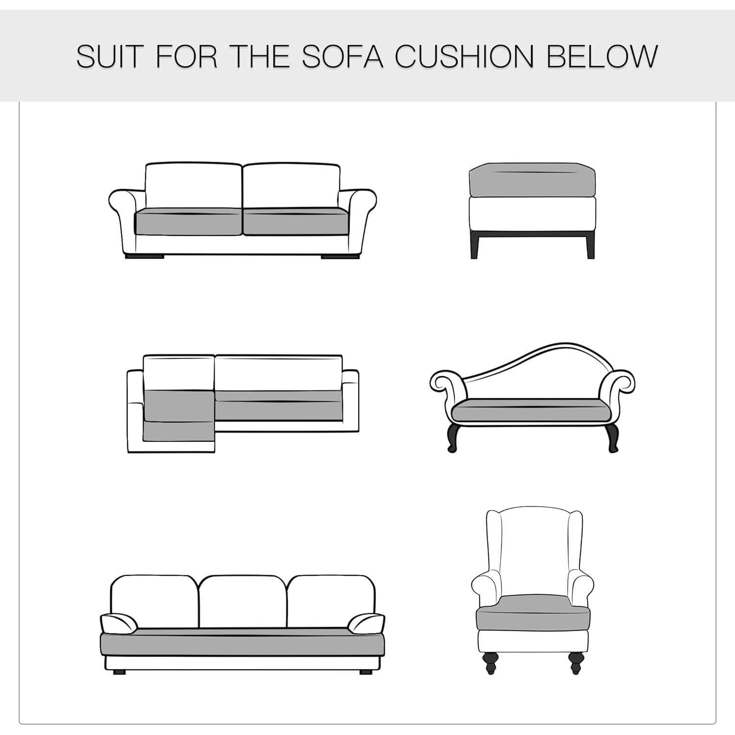 Funda de Sofá Yates Home Cuero PU Impermeable Chocolate 3 Pzs