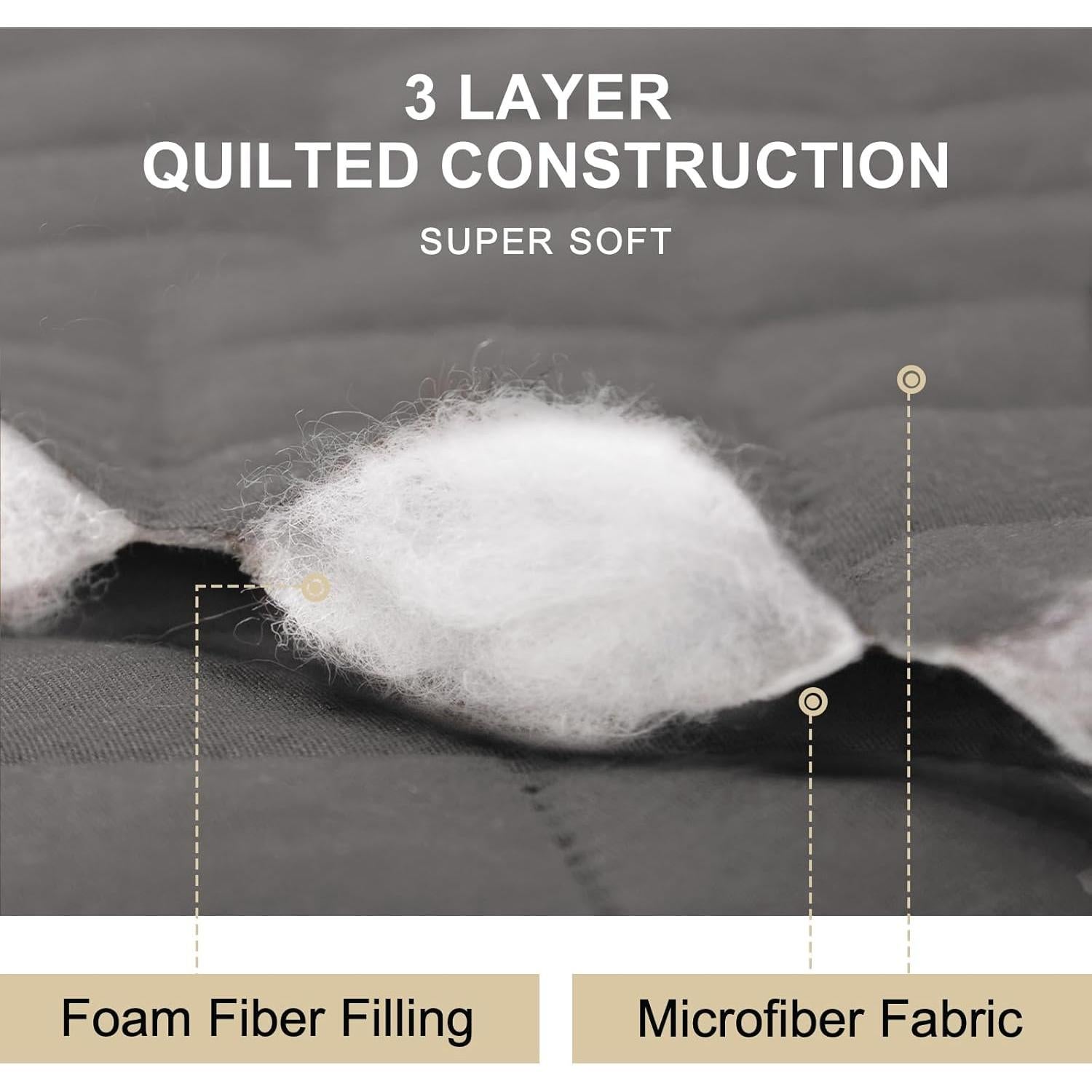 Funda de Sofá Reversible HOMERILLA 3 Cojines Gris 173x284 cm