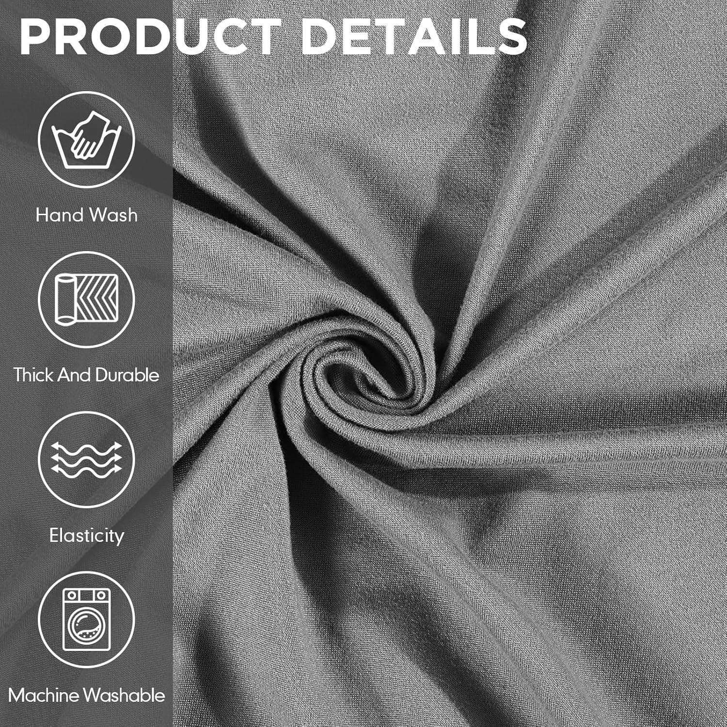 Juego de Fundas de Sofá 3 Piezas Fanfanwin Gris Seda de Leche