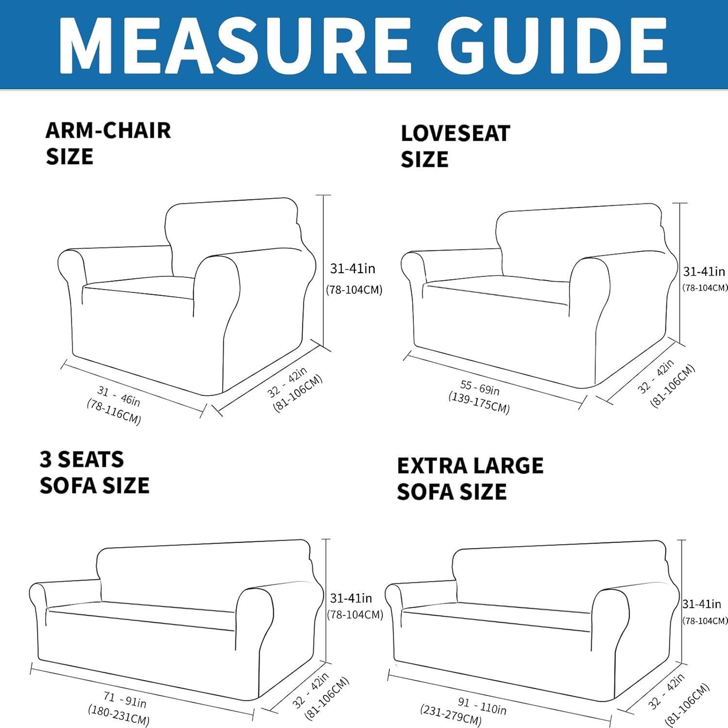 Funda de Sofá Elástica XINEAGE Beige 1 Pieza 71-91"