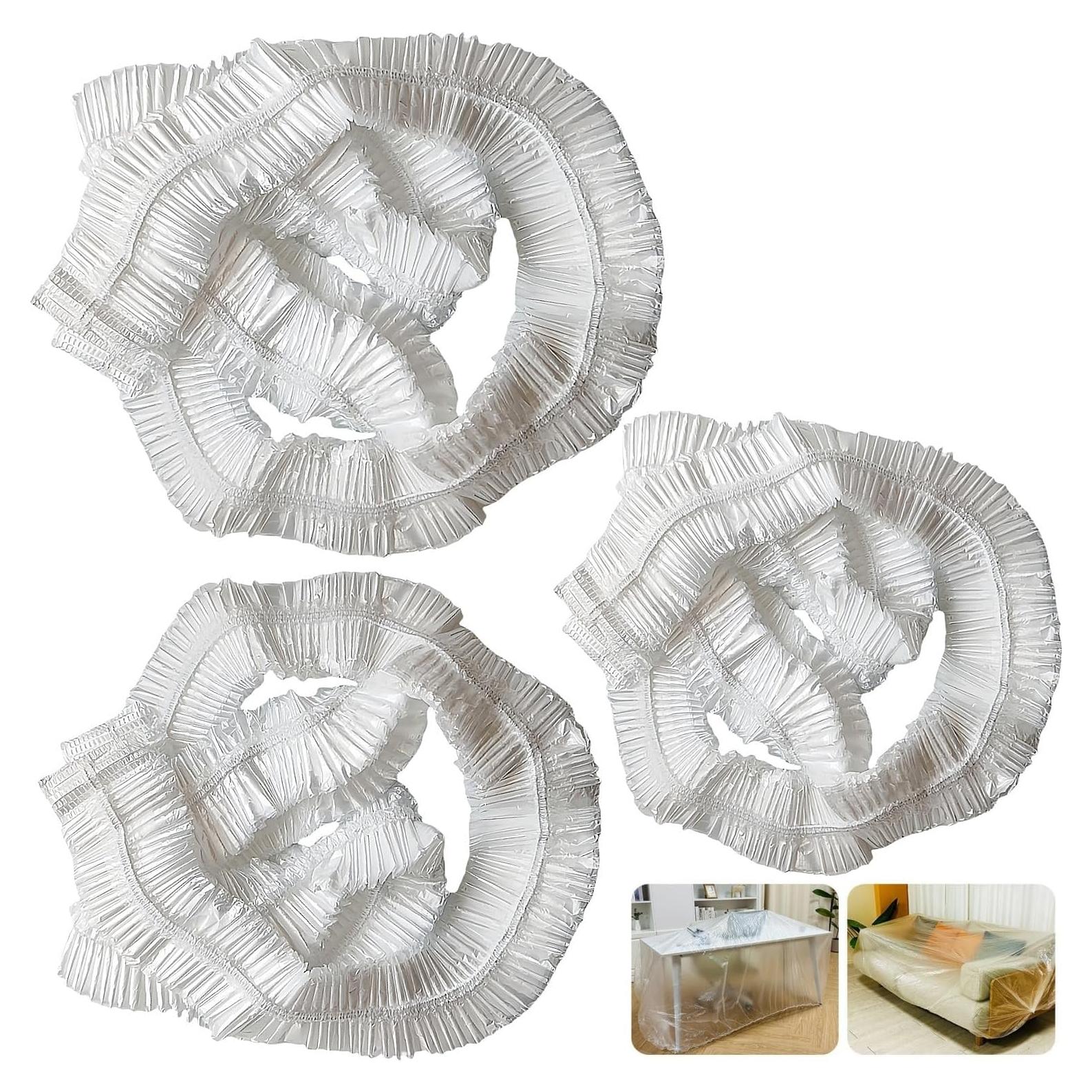 Cubierta de sofá desechable WHZAZGW 3 tamaños transparente