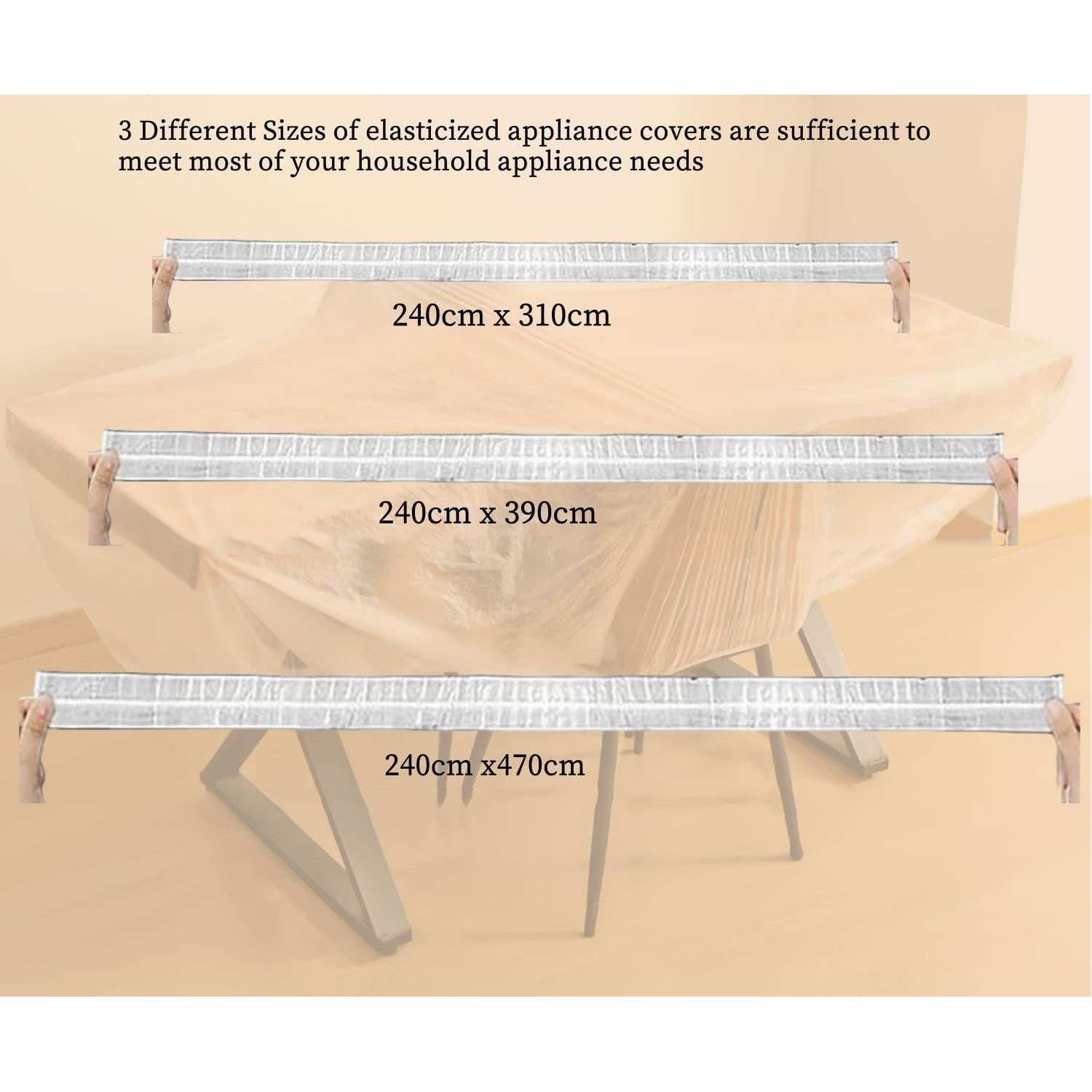 Cubierta de sofá desechable WHZAZGW 3 tamaños transparente