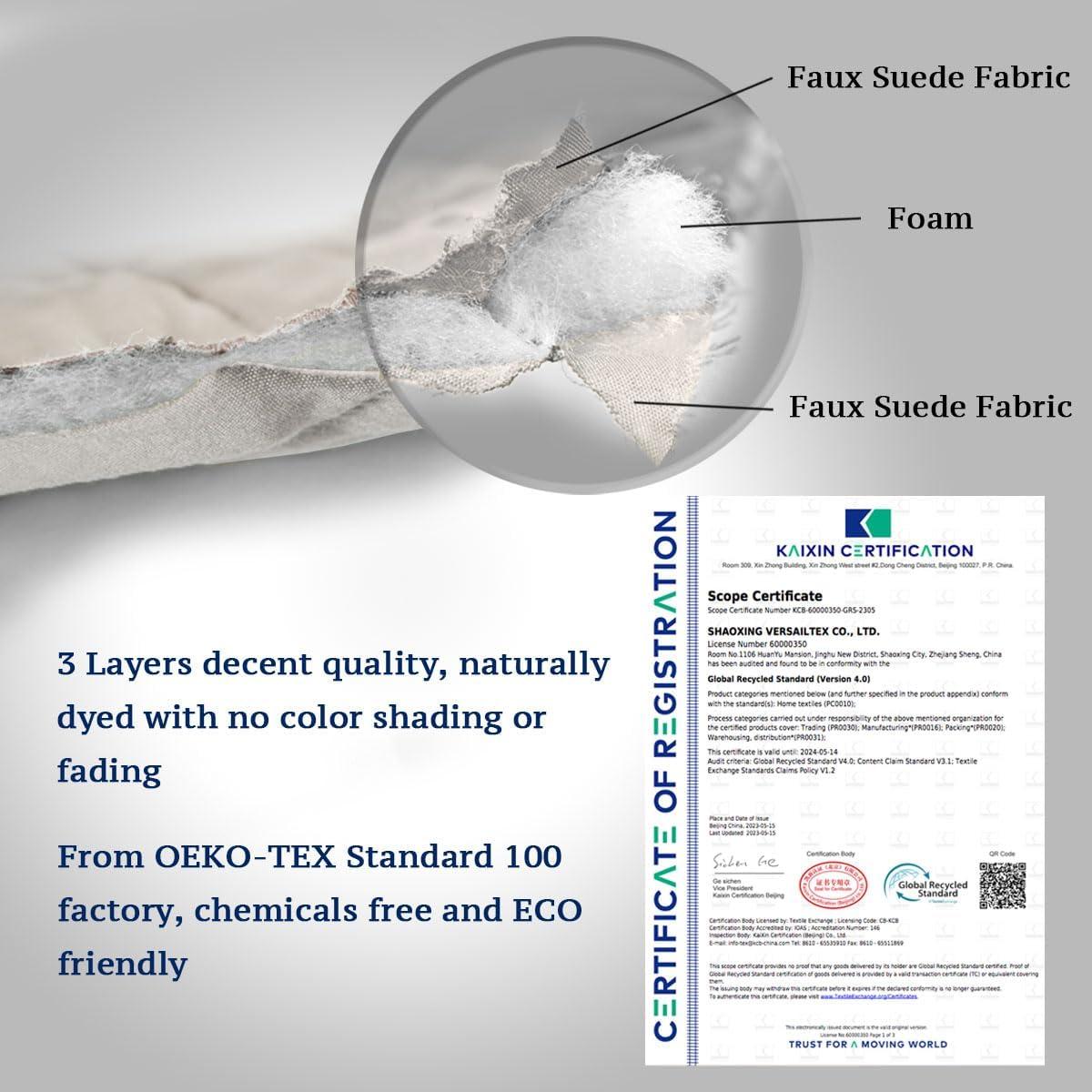 Funda Reversible para Sofá H.VERSAILTEX 3 Cojines Marfil/Beige