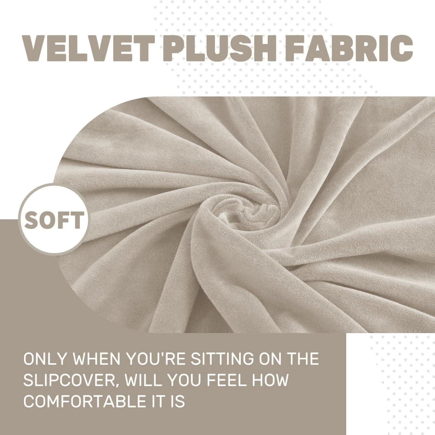 Fundas de Cojín Terciopelo MAXIJIN 3 Piezas Caqui