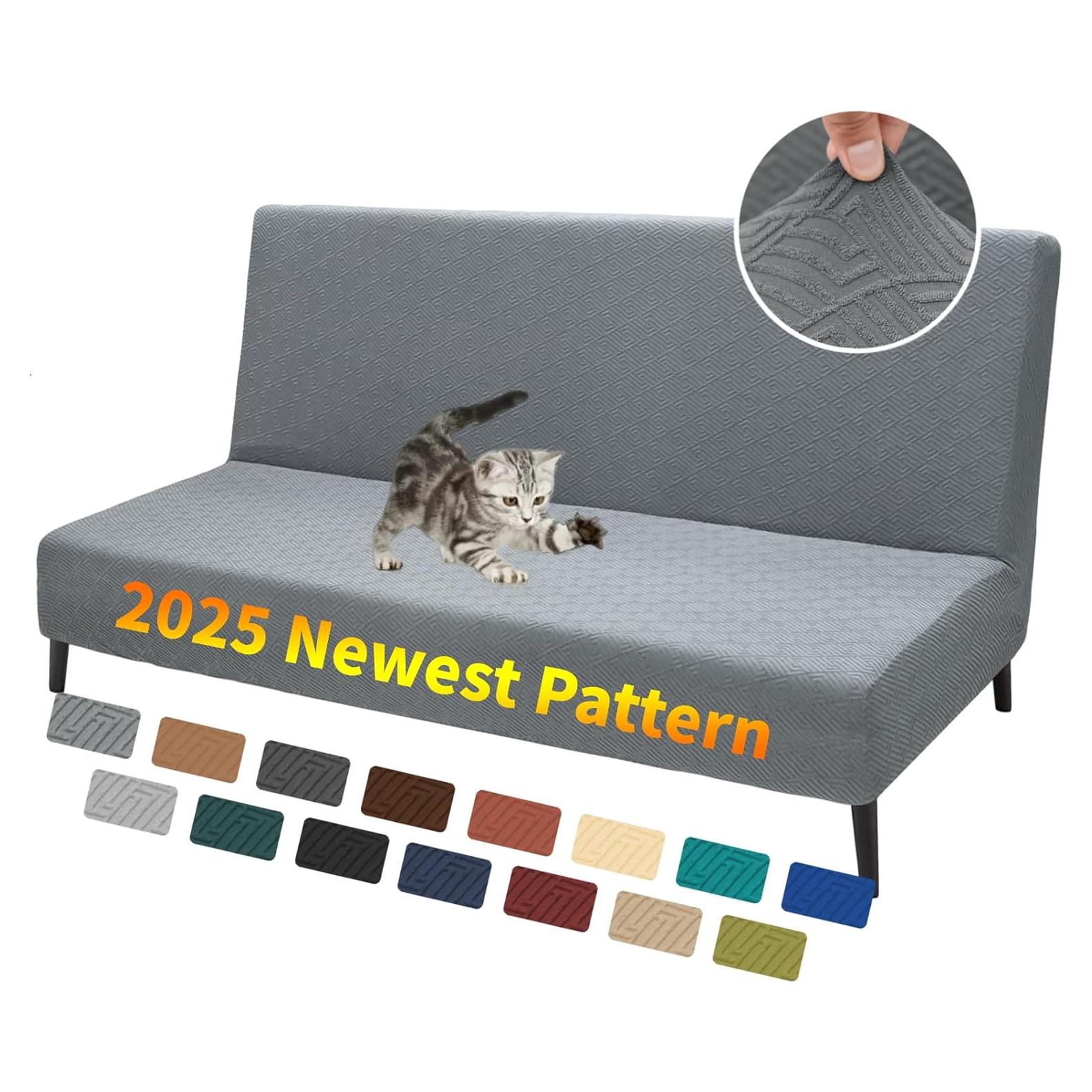 Funda de Futón XINEAGE Gris Claro Estirable 170-210 cm