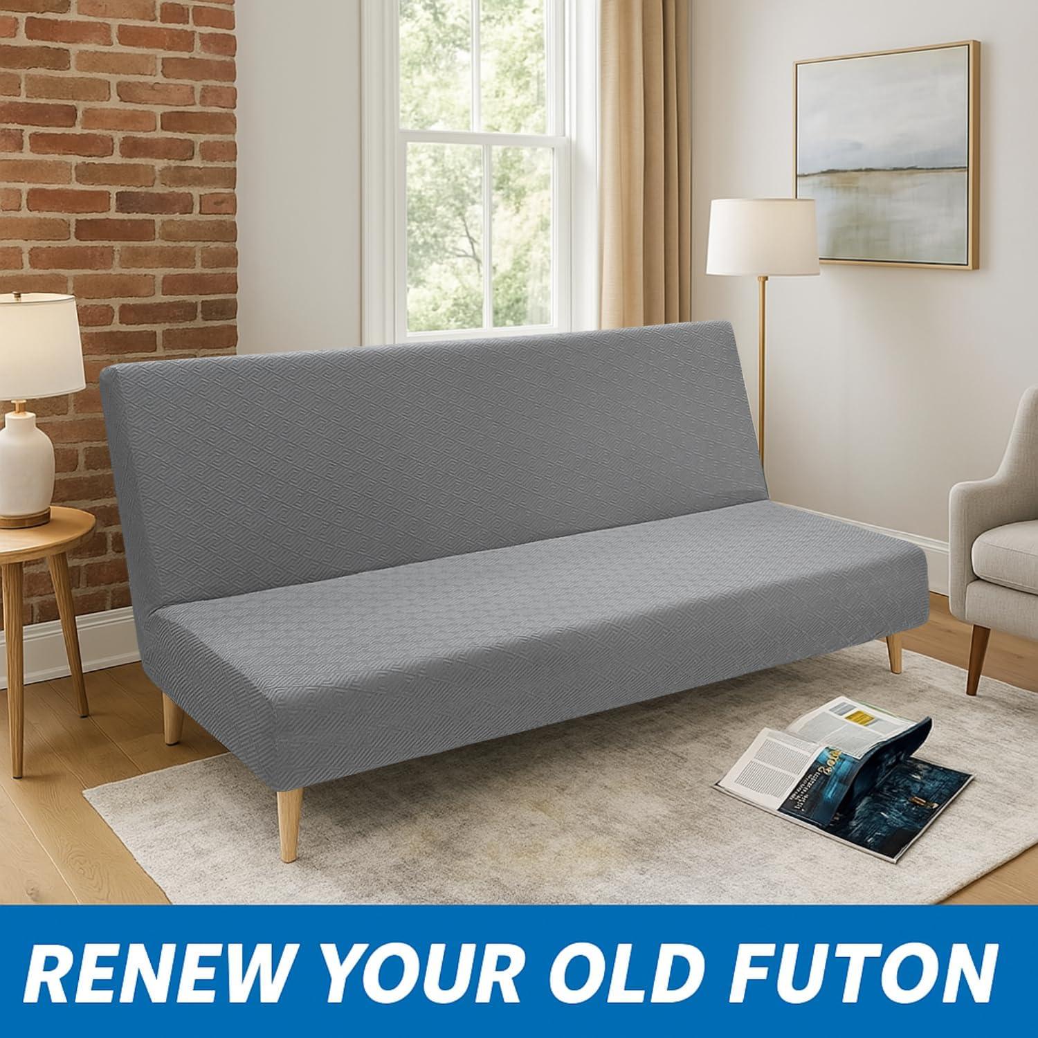 Funda de Futón XINEAGE Gris Claro Estirable 170-210 cm