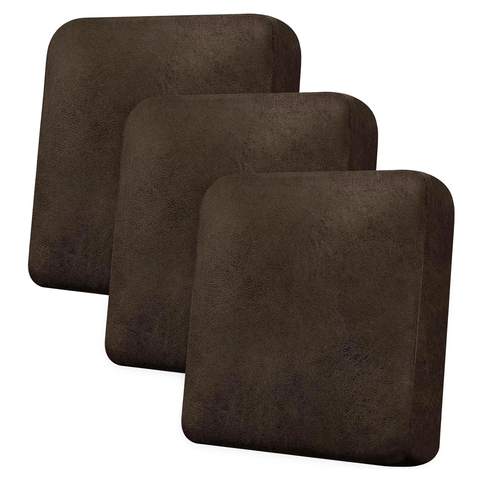 Fundas de Cojines para Sofá 3P Imnopqr Café Estirables