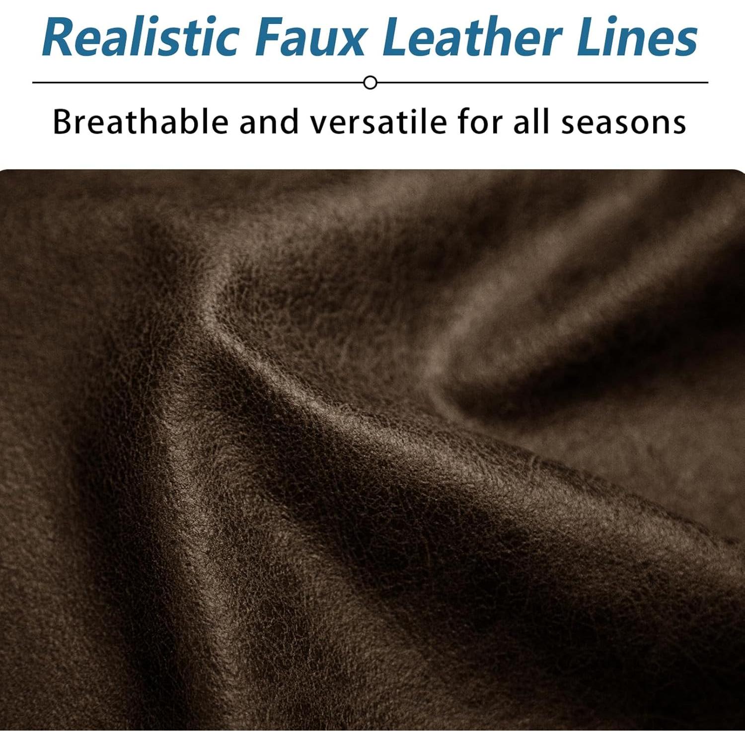 Fundas de Cojines para Sofá 3P Imnopqr Café Estirables