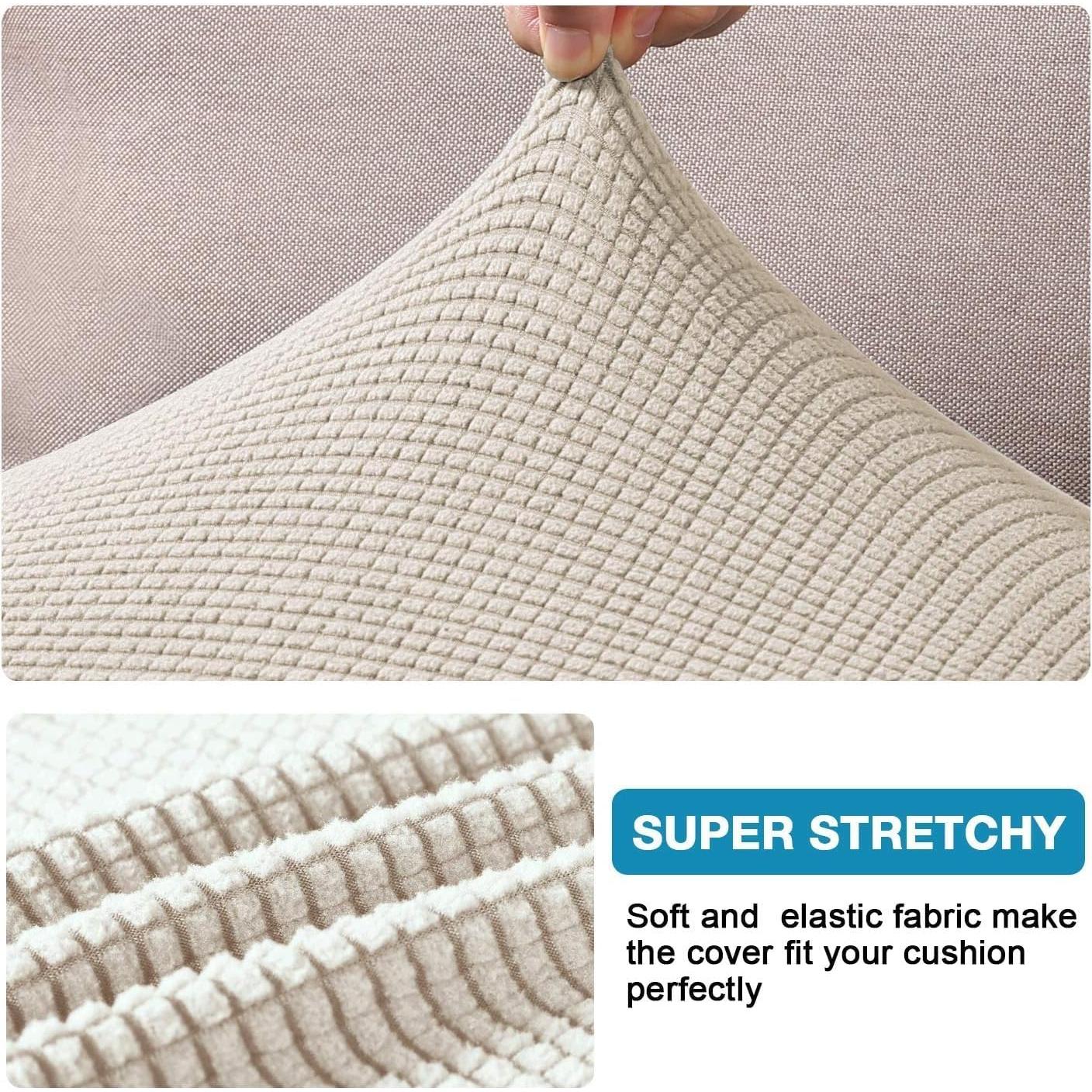 Funda de Cojín para Sofá Flamingo P XL 2 Unidades Beige