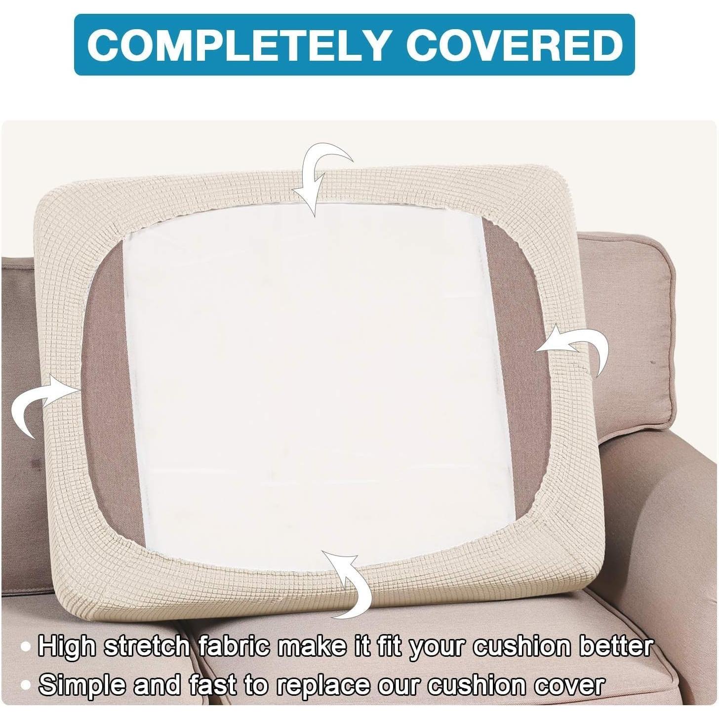 Funda de Cojín para Sofá Flamingo P XL 2 Unidades Beige