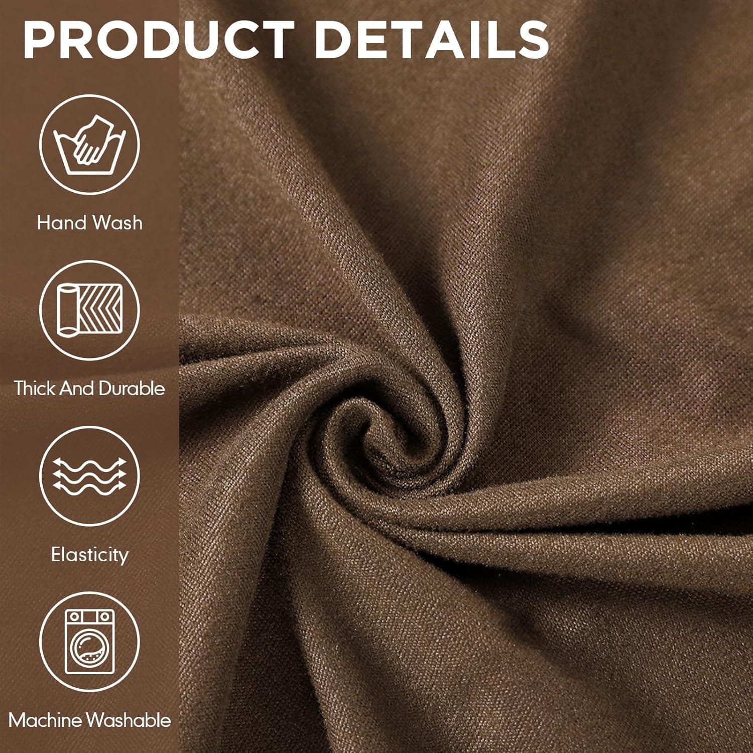 Juego de Fundas para Sofá Peryiter 3 Piezas Chocolate