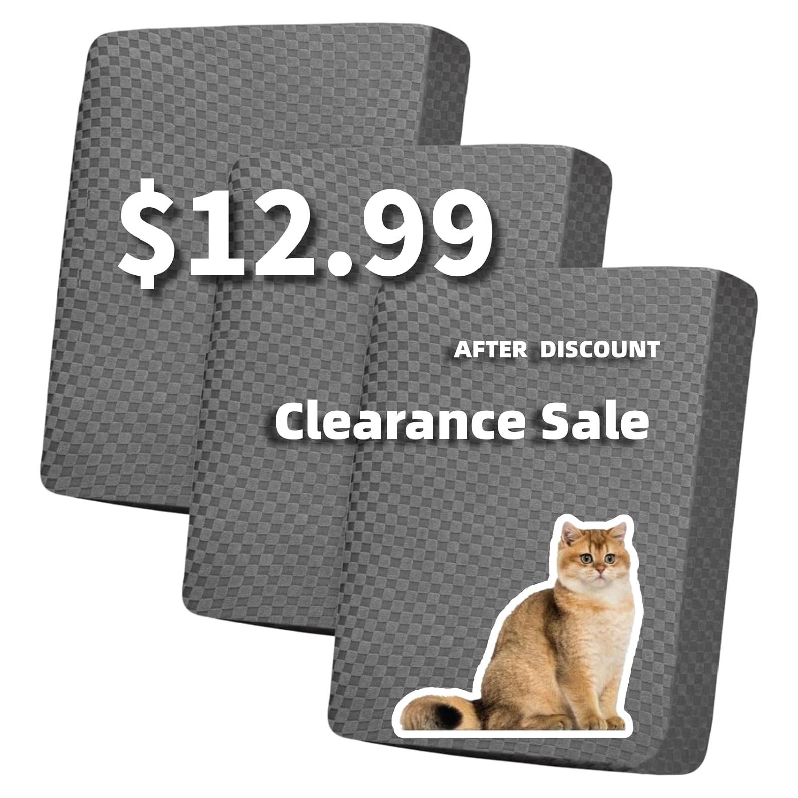 Funda de Cojín Sofá YEMYHOM 3 Piezas Gris Claro Rayas