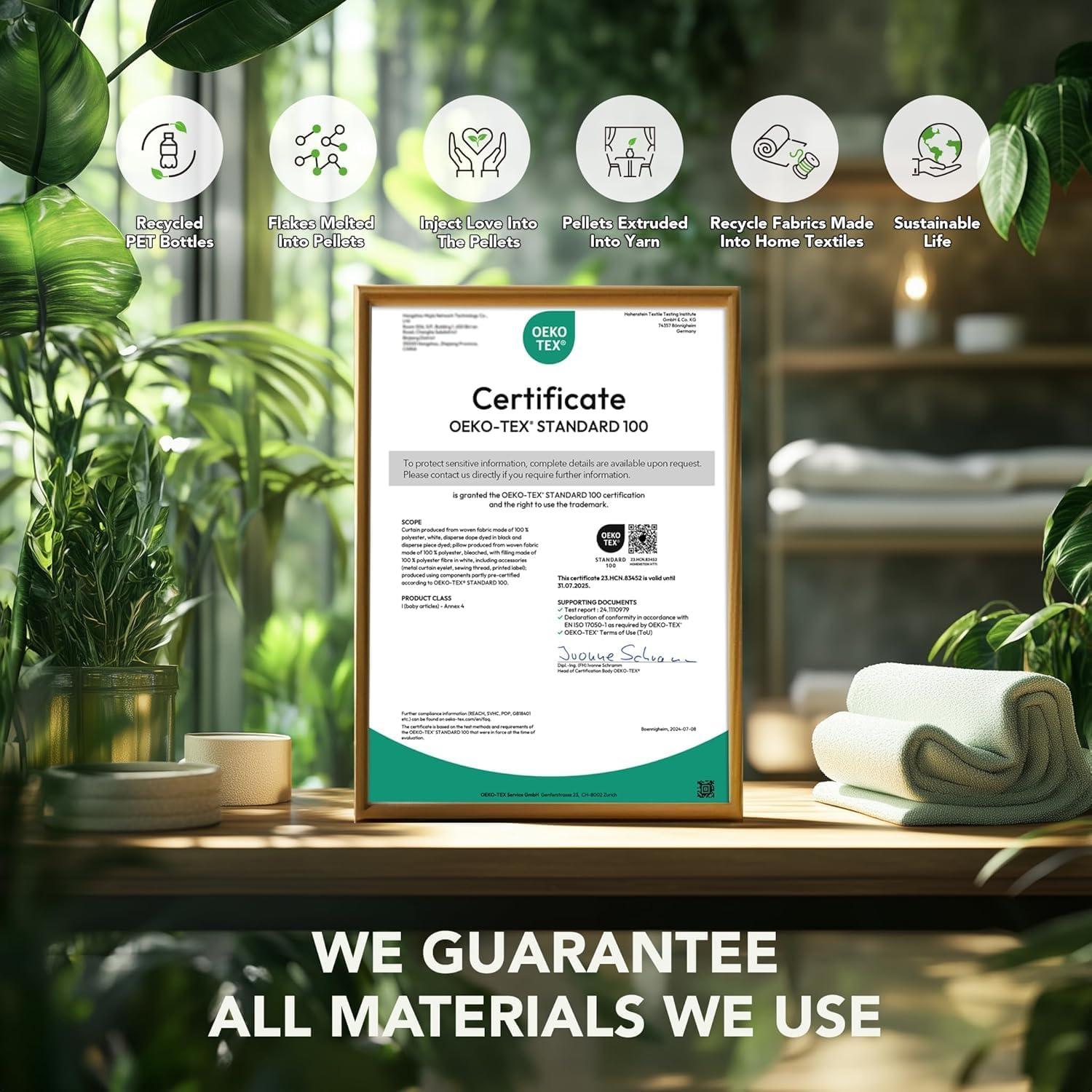 Funda de Cojín Sofá YEMYHOM 3 Piezas Gris Claro Rayas