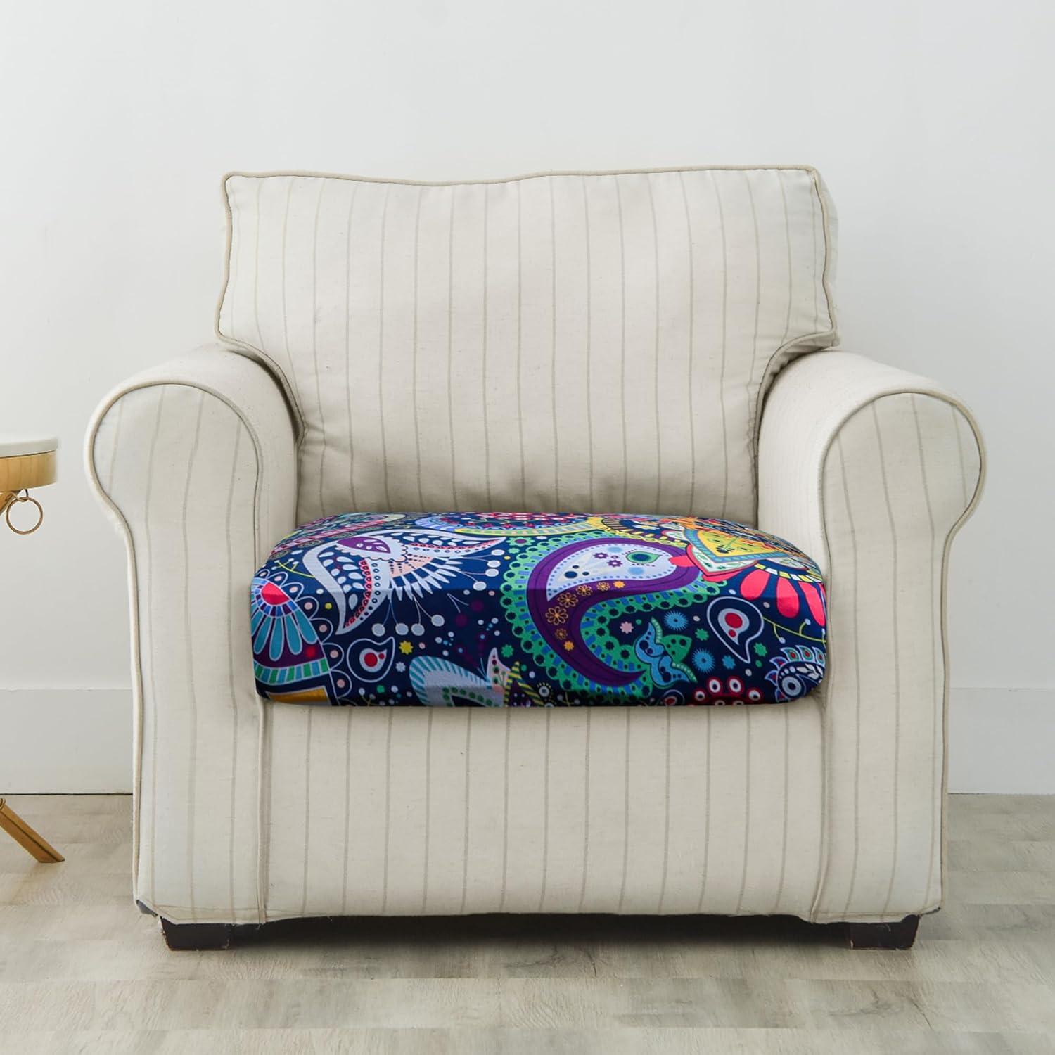 Funda de Cojín de Sofá Forcheer Estilo Floral Lavable