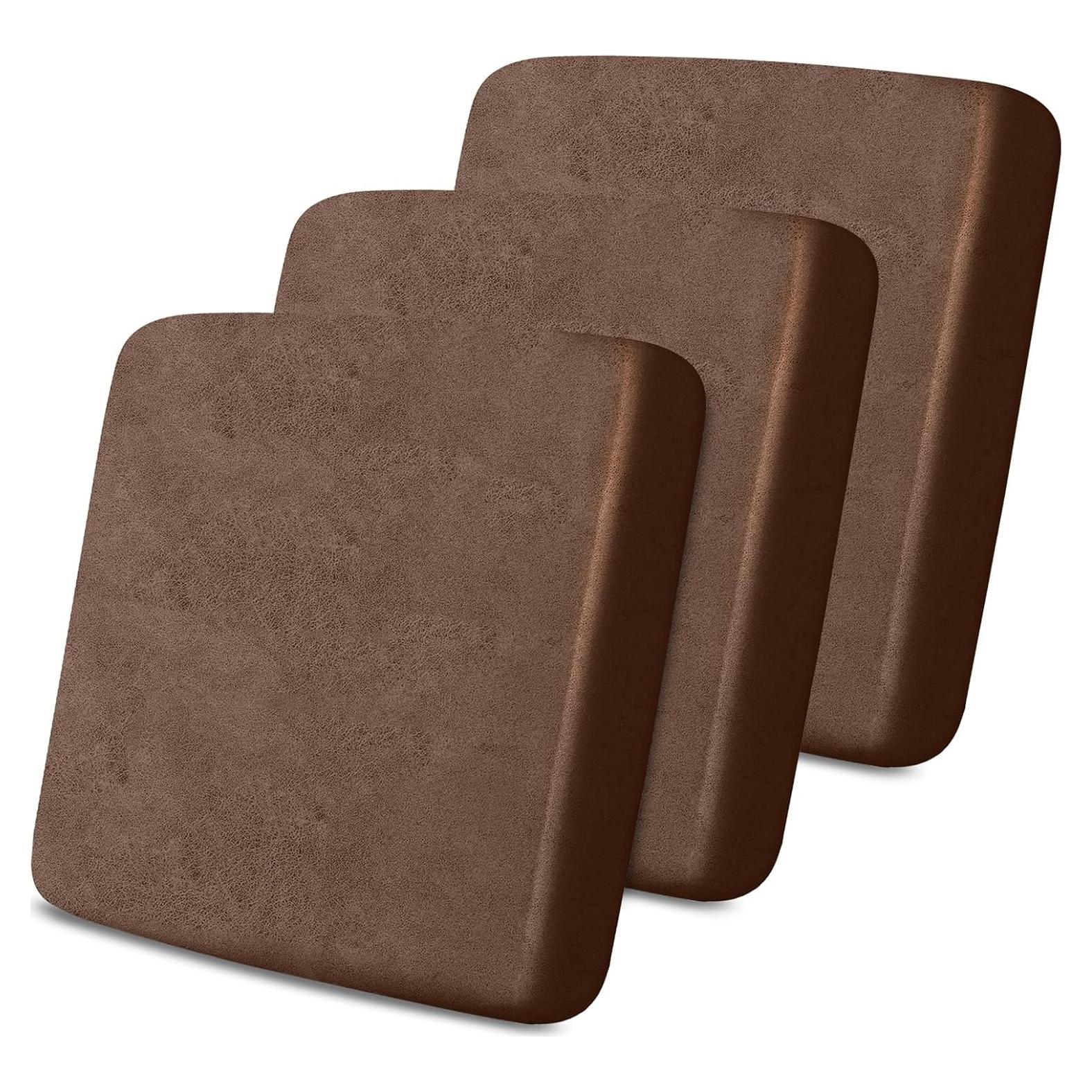 Fundas de cojín sofá Molasofa 3 cojines marrón claro elástico