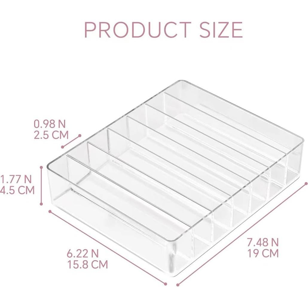 Organizador de Maquillaje WECHENG para Paleta de Sombras 7 Secciones
